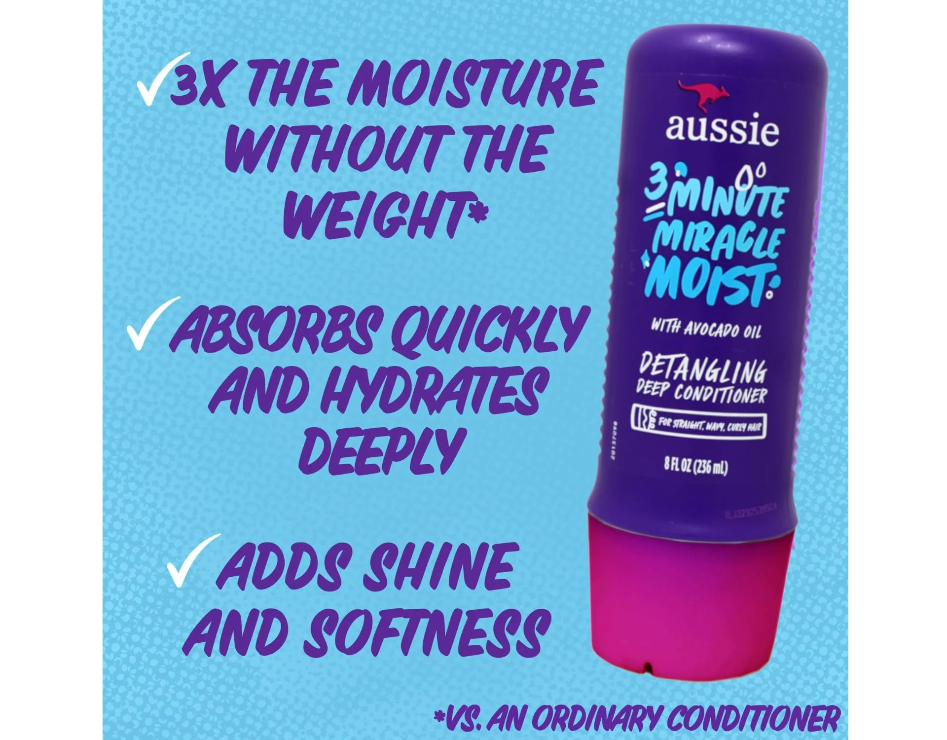Aussie 3 Minute Miracle Moist Deep Conditioner 8 oz. - Image 4