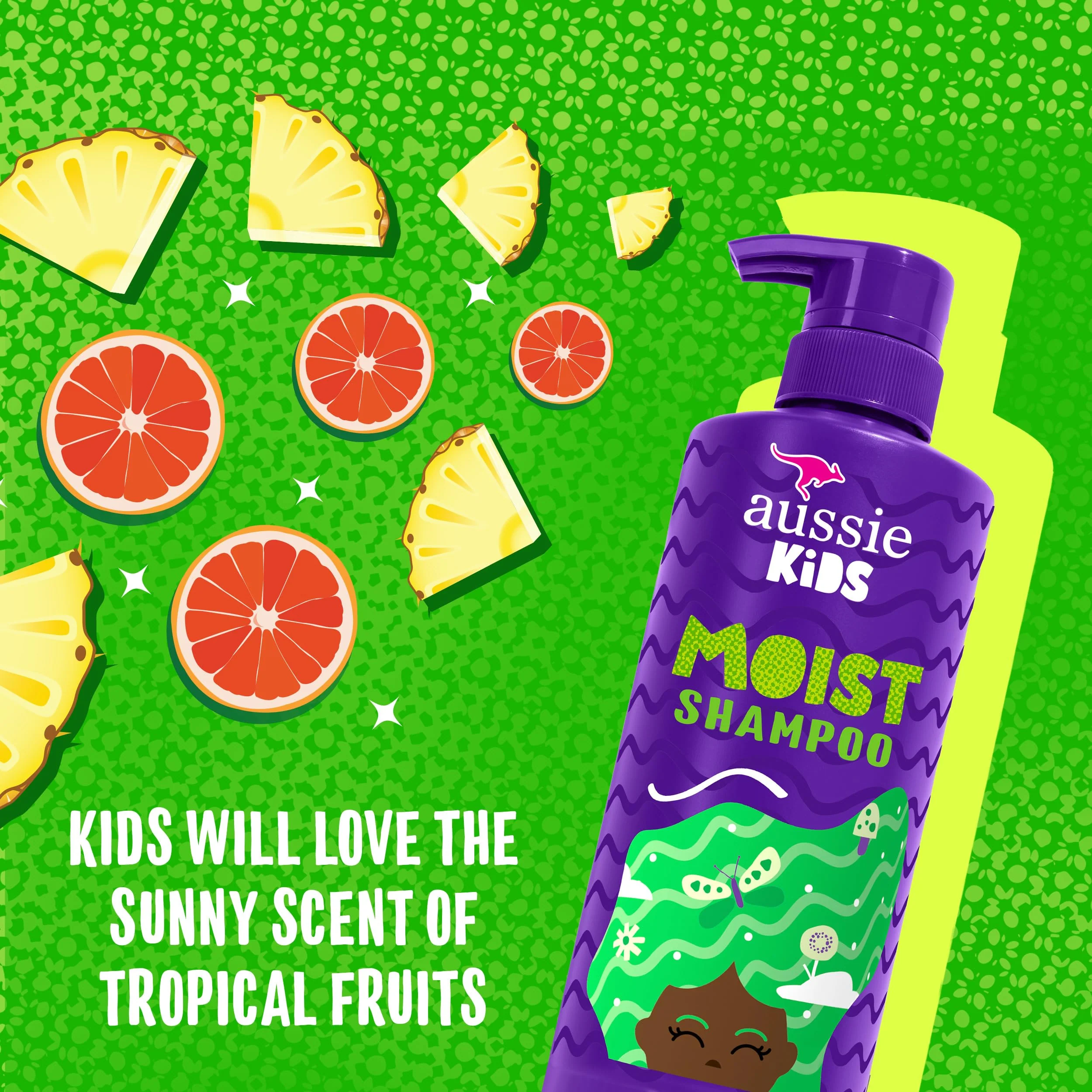 Aussie Kids Hair Care Bundle Set Including: Shampoo (16 Fl Oz), Conditioner (16 Fl Oz) & Detangler Spray (8 Fl Oz), Paraben- Freem Sulfate-Free, Dye-Free, Cruelty-Free, Tangle-Free Styling - Image 5