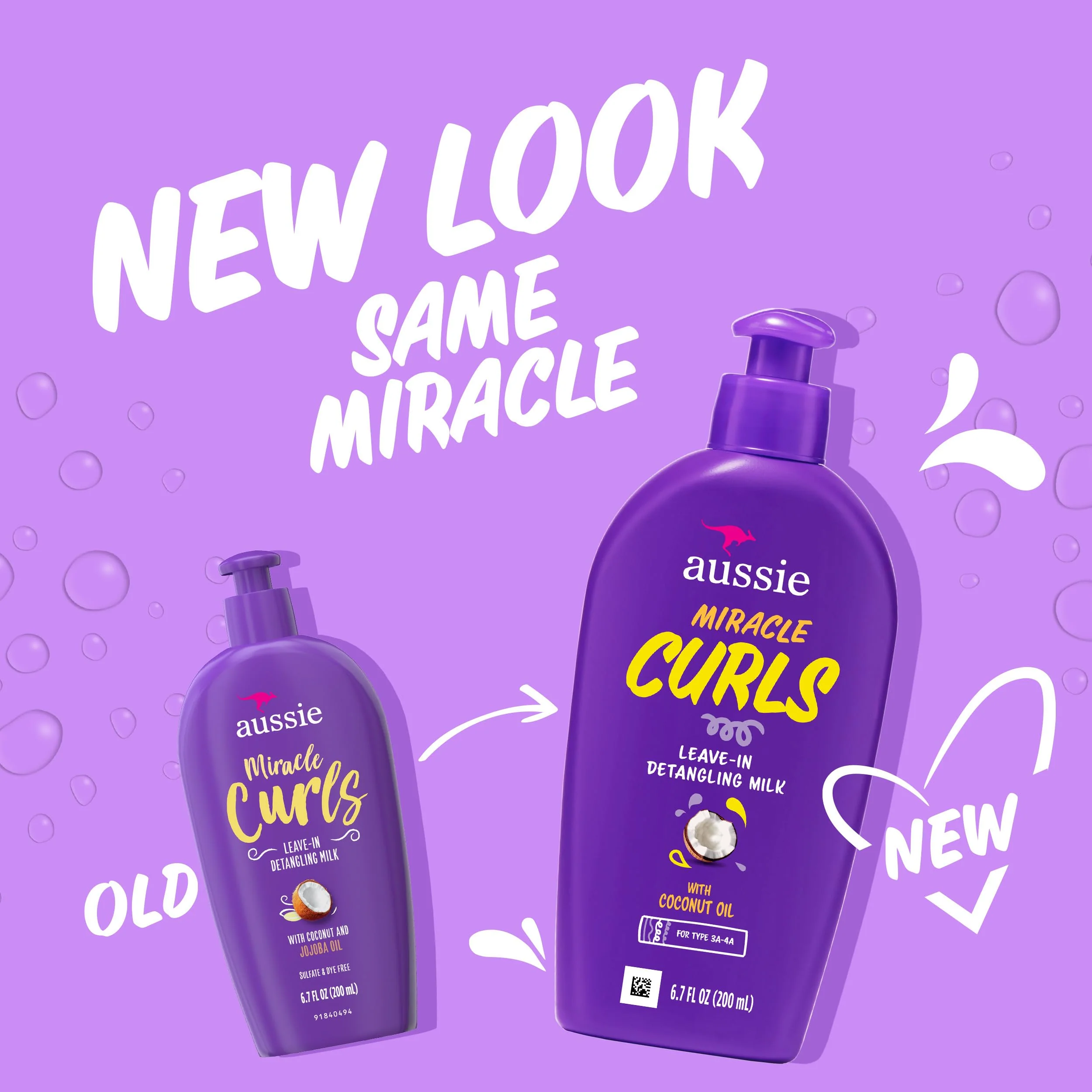 Aussie Miracle Curls with Coconut Oil, Paraben Free Detangling Milk Treatment, 6.7 fl oz - Image 9