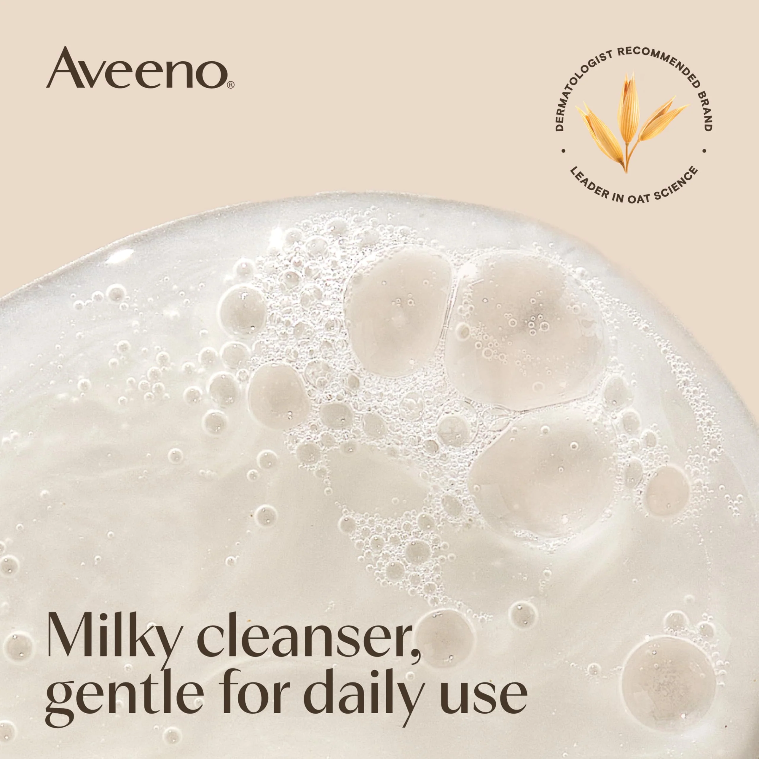 Aveeno Calm + Restore Nourishing Oat Cleanser, Daily Hydrating Facial Cleanser & Face Wash for Sensitive Skin, Non-Foaming, Hypoallergenic, Non-Comedogenic, Fragrance-Free, with Feverfew, 7.8 fl oz - Image 8