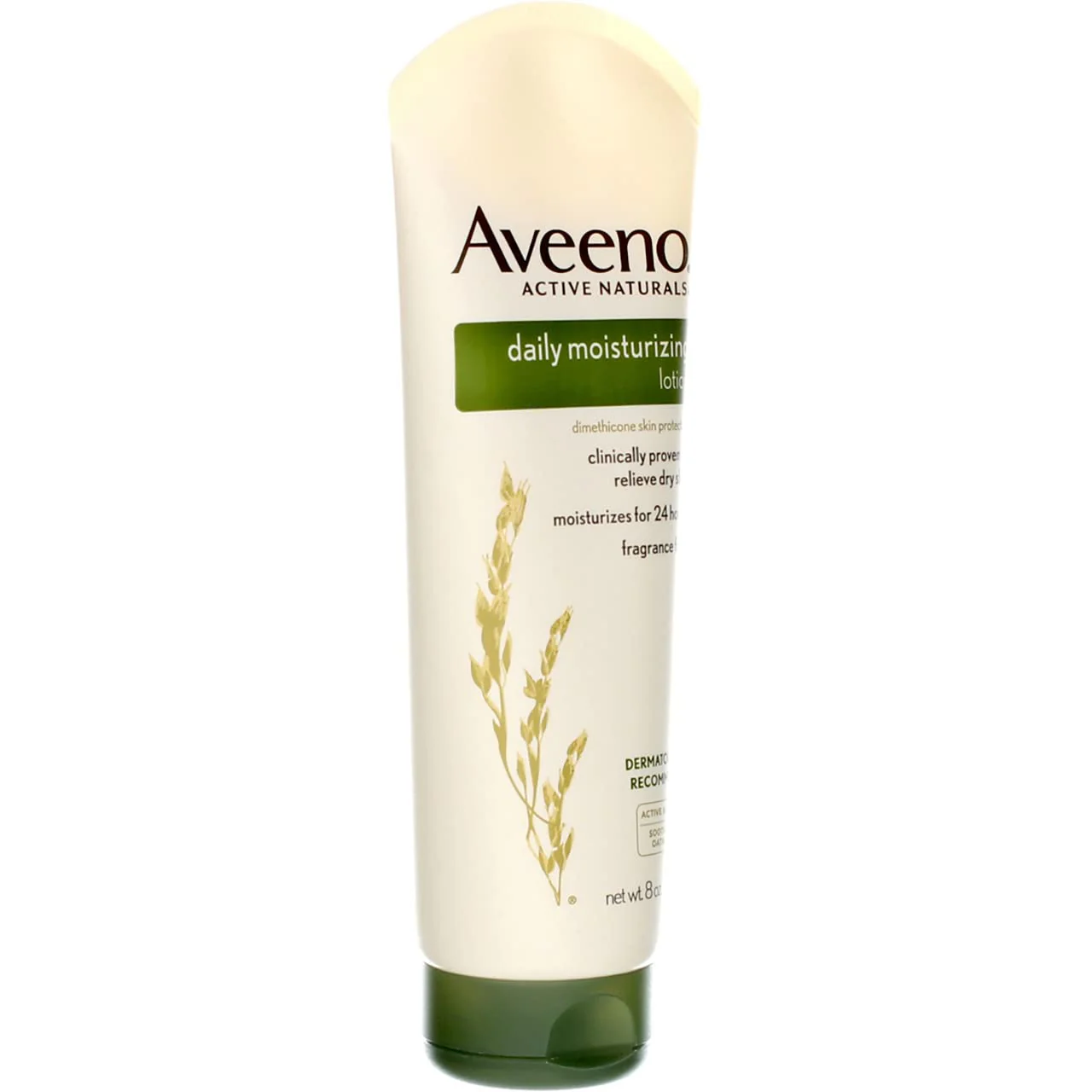 Aveeno Daily Moisturizing Body Lotion with Soothing Oat and Rich Emollients to Nourish Dry Skin, Fragrance-Free, 8 fl. oz (Pack of 2) - Image 8