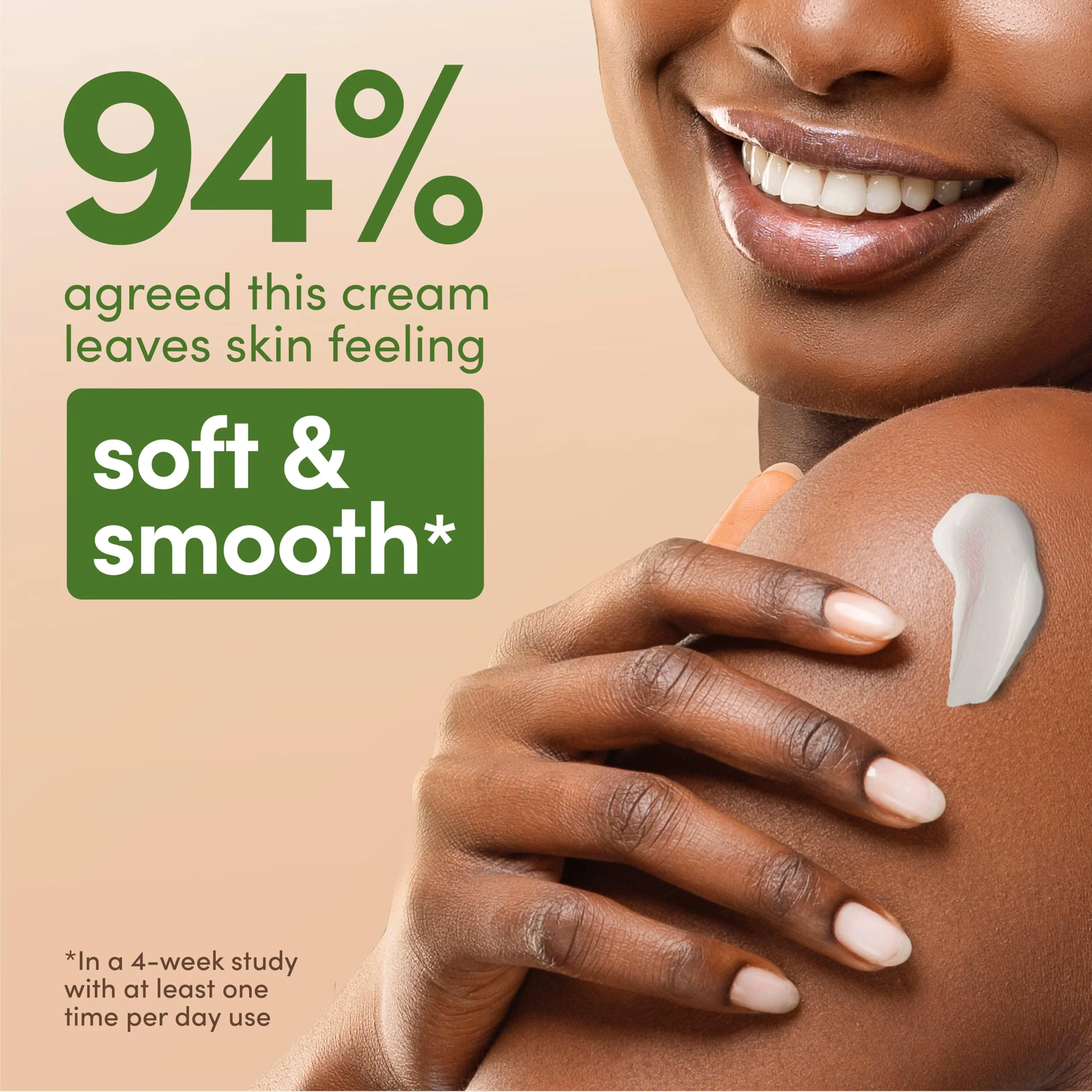 Aveeno Daily Moisturizing Cream with Prebiotic Oat & Shea Butter for Body, Face & Hands Moisturizer Cream, Hydrates Normal to Dry, Sensitive Skin, Fragrance Free, Non-Comedogenic, 20 oz - Image 7