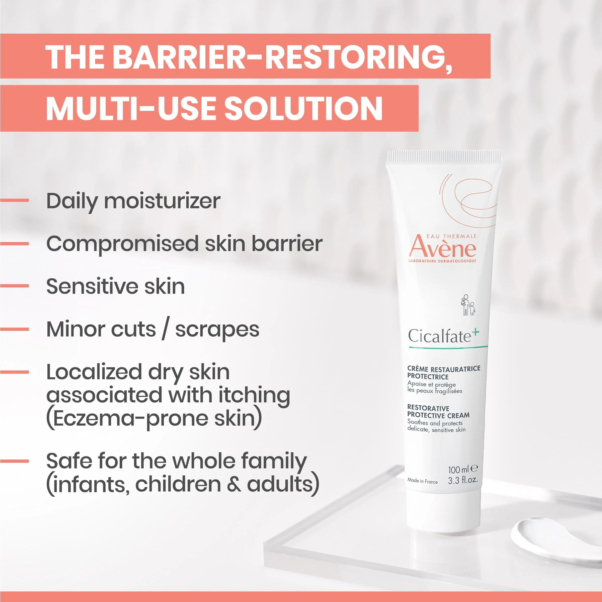 Avène Cicalfate+ Restorative Protective Cream, Face Moisturizer, face cream for sensitive skin, helps restore skin barrier, restorative cream, safe for infants, children and adults, 1.3 Fl Oz - Image 7