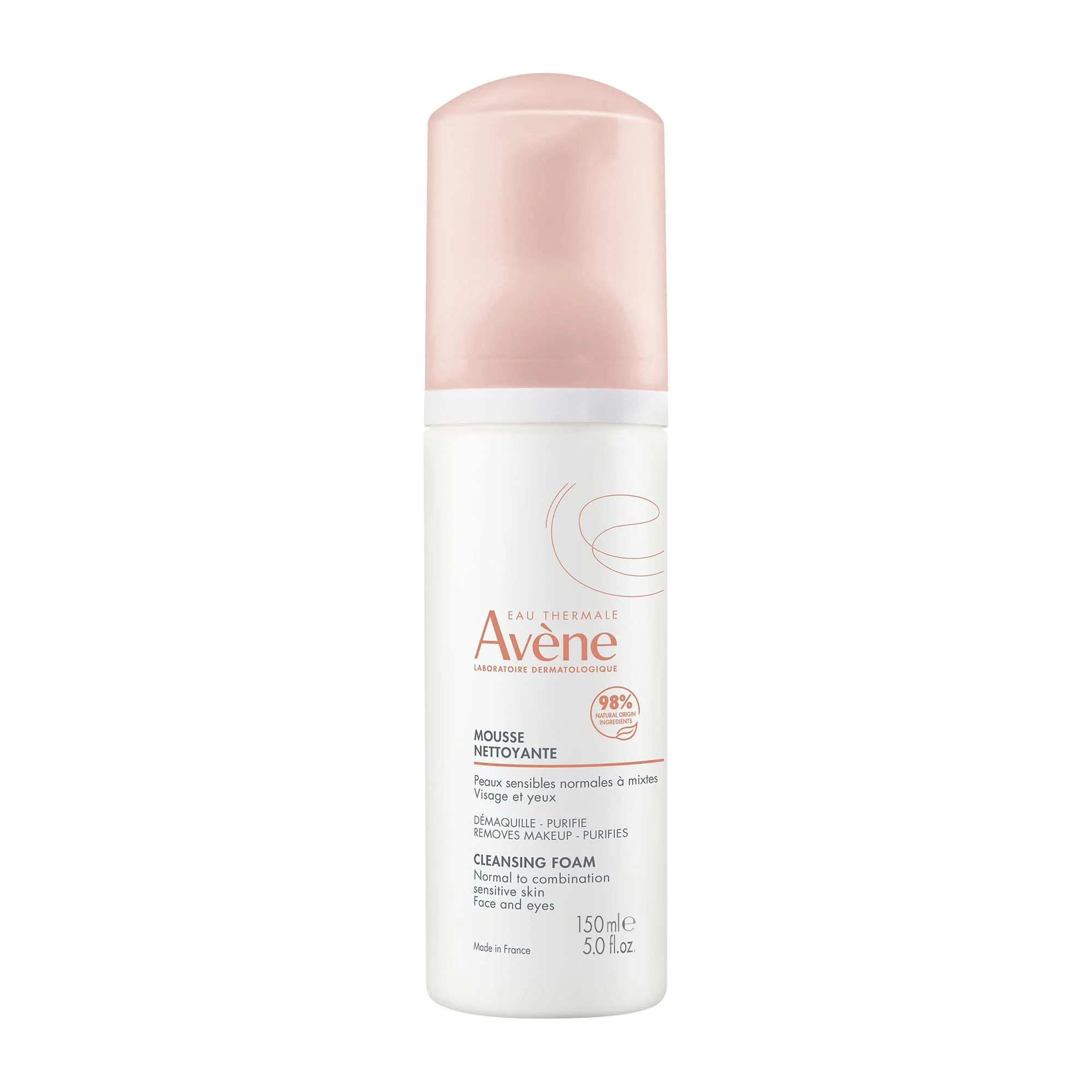 Avène Cleansing Foam Face Wash, Soap-free, Sensitive Skin