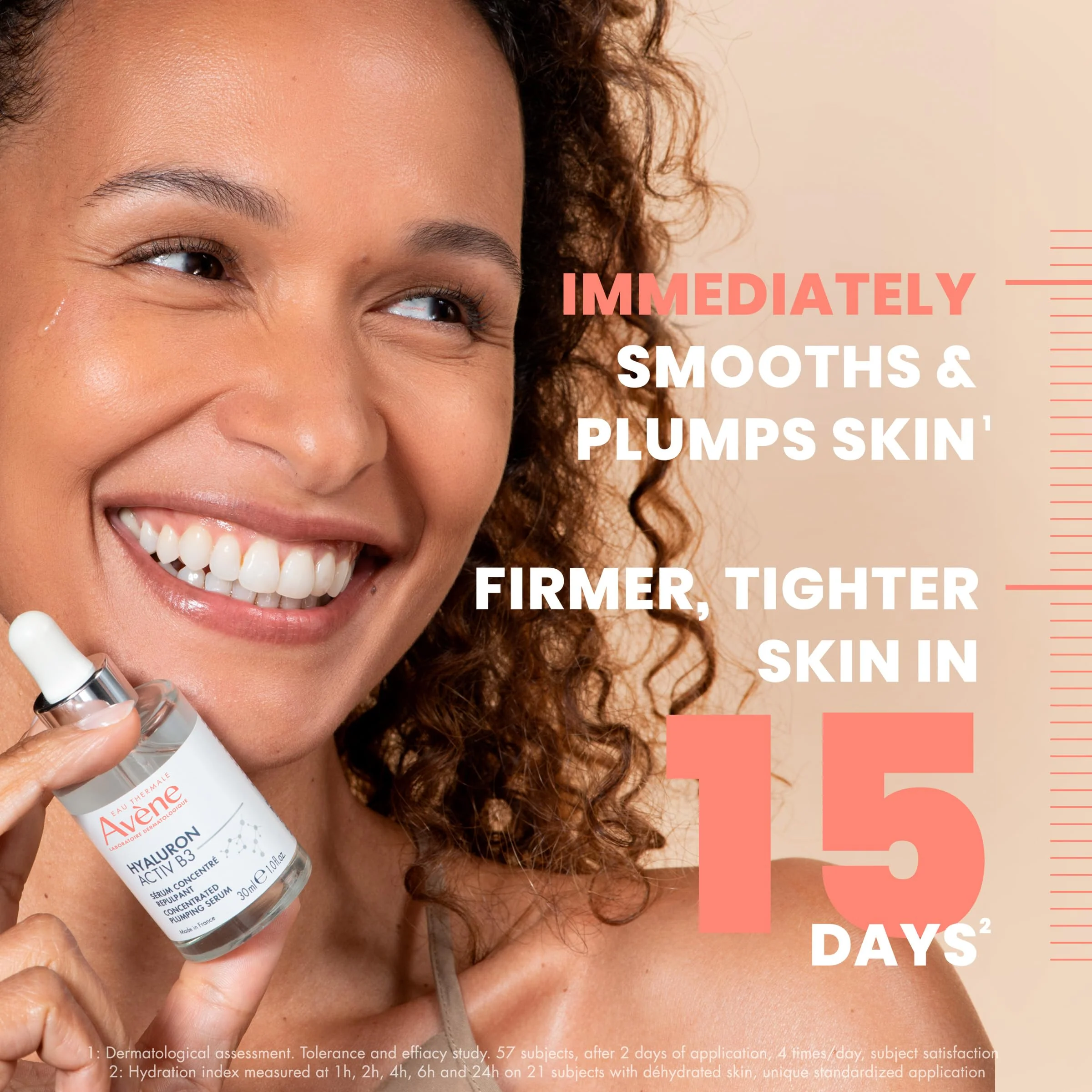 Avène Hyaluron ACTIV B3 Concentrated Plumping Serum, Light-weight hydrating serum, powered by Niacinamide + Pure Hyaluronic Acid, Firms & Plumps the skin for a healthy complexion 1 oz - Image 6