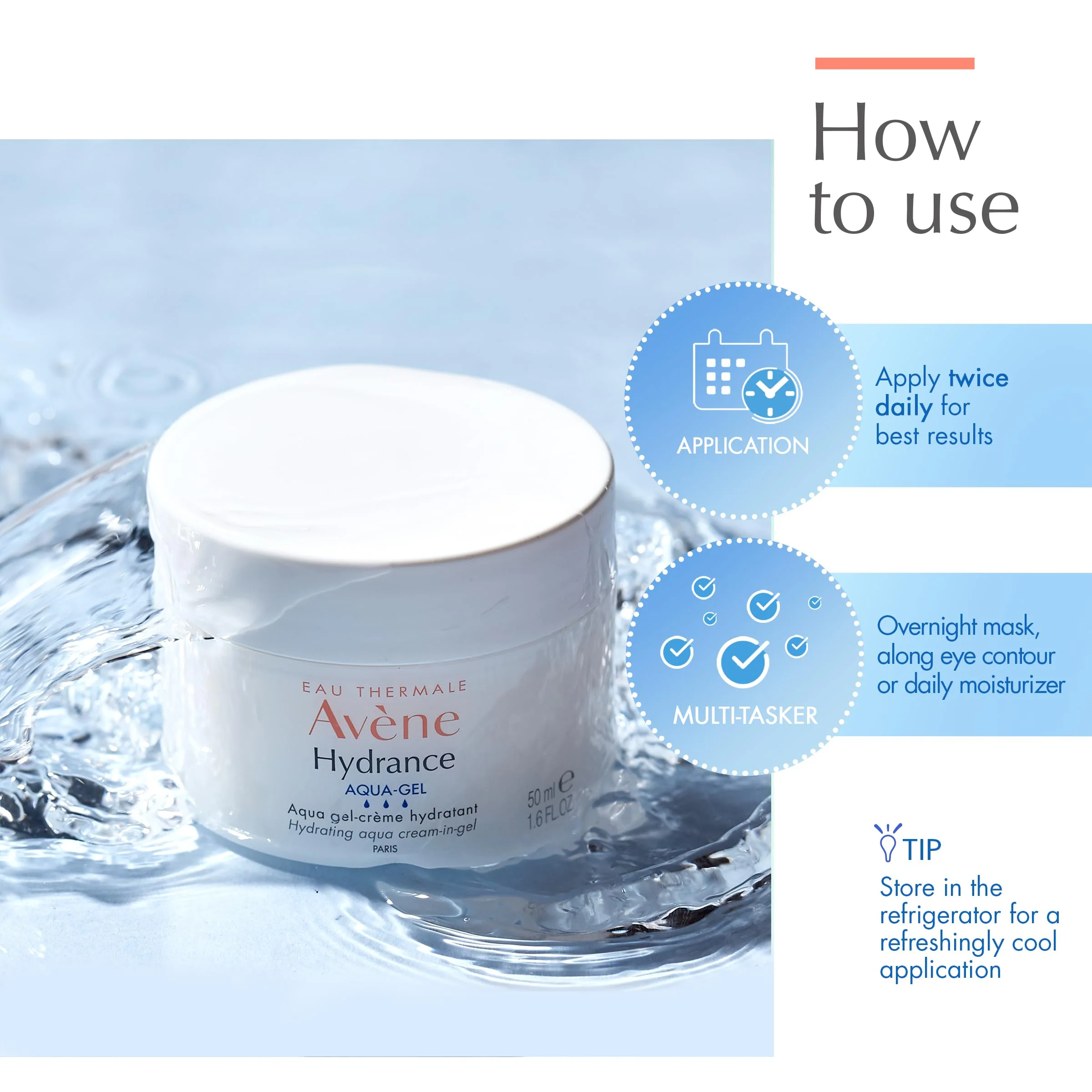 Avène Hydrance Hydrating Aqua Cream-in-Gel, Antioxidant Protection - Image 4