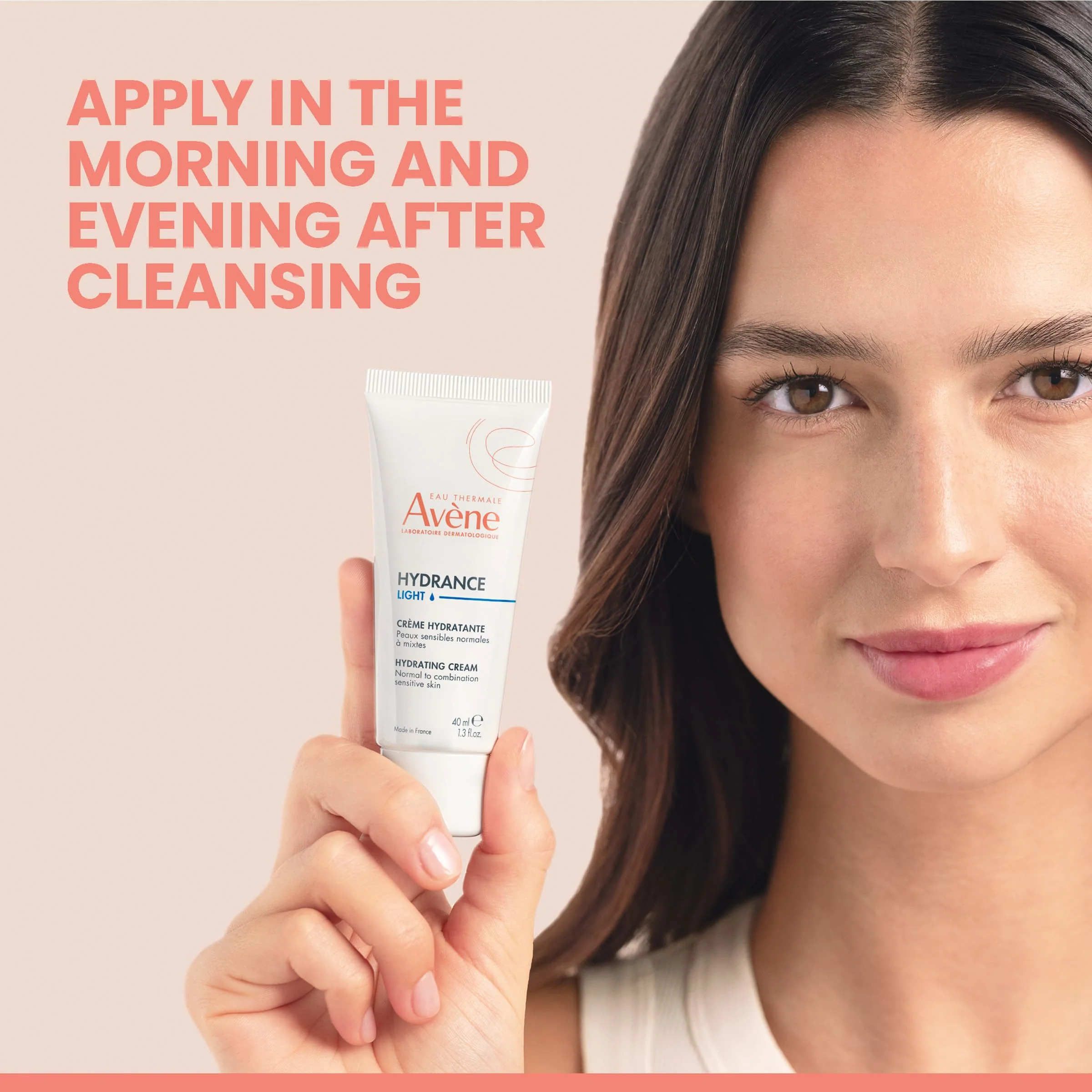 Avène Hydrance LIGHT Hydrating Emulsion, Daily Face Moisturizer Cream, Non-Comedogenic, 1.3 Oz - Image 5