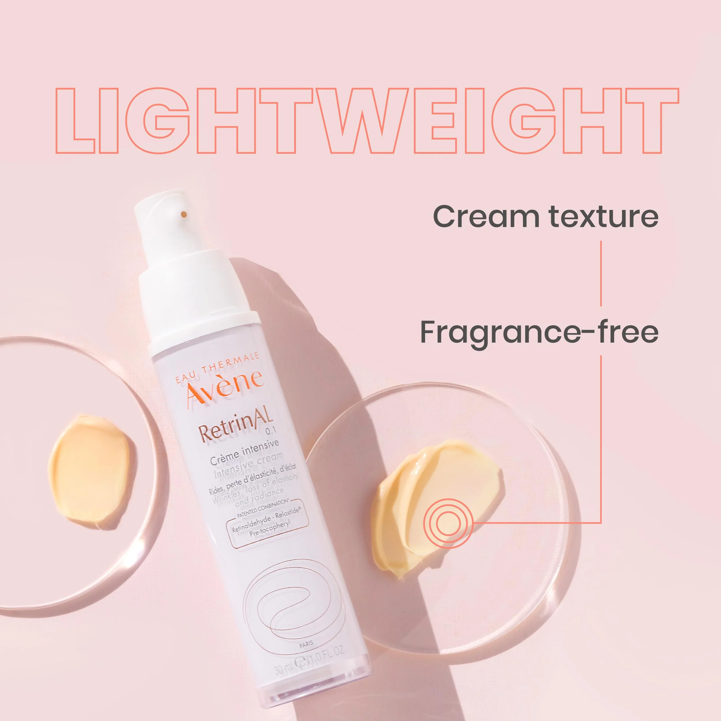 Avene RetrinAL 0.1 Intensive Cream, Retinaldehyde, Reduce Signs of Aging, Brighten & Rejuvenate Skin, 1.01 Oz - Image 3