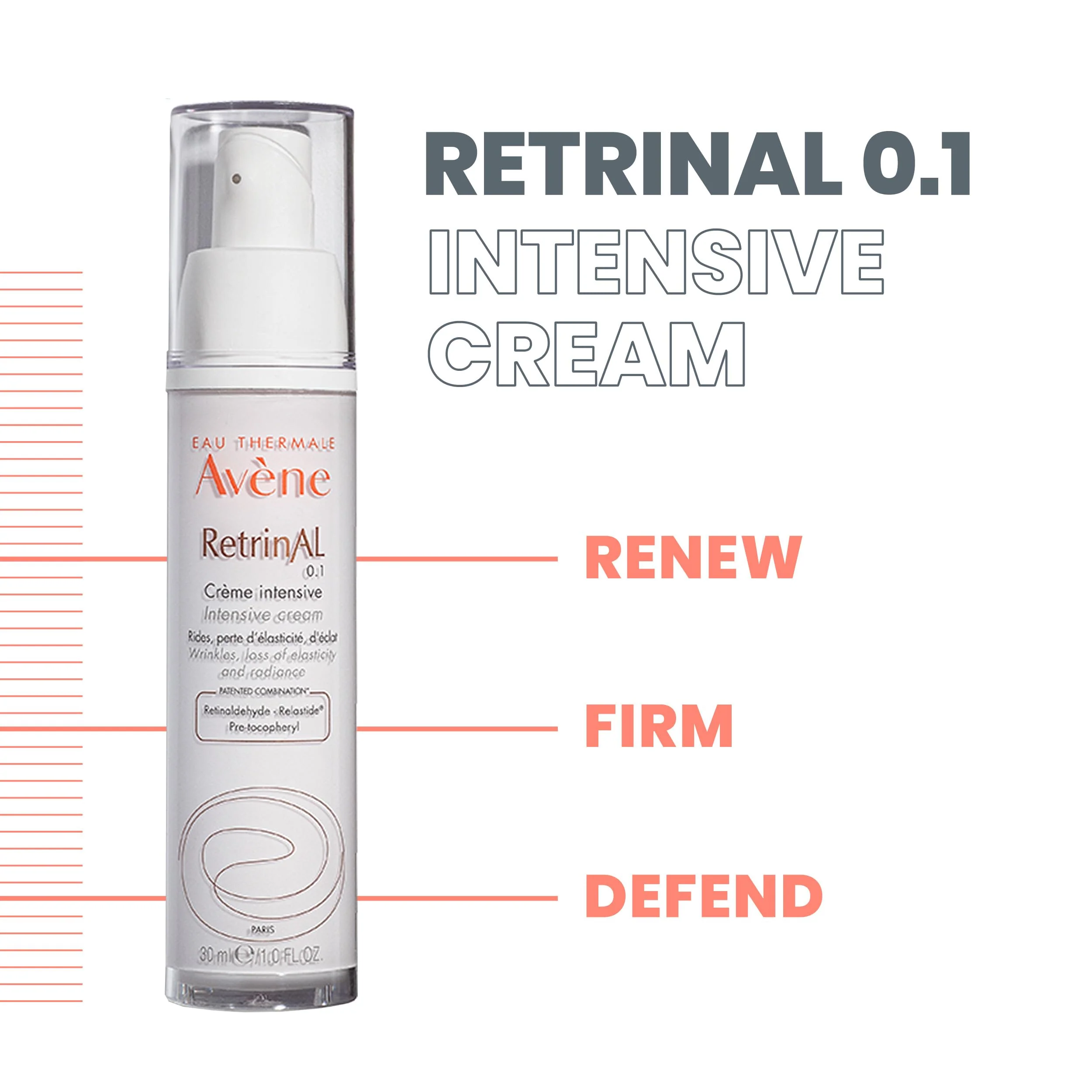 Avene RetrinAL 0.1 Intensive Cream, Retinaldehyde, Reduce Signs of Aging, Brighten & Rejuvenate Skin, 1.01 Oz - Image 5