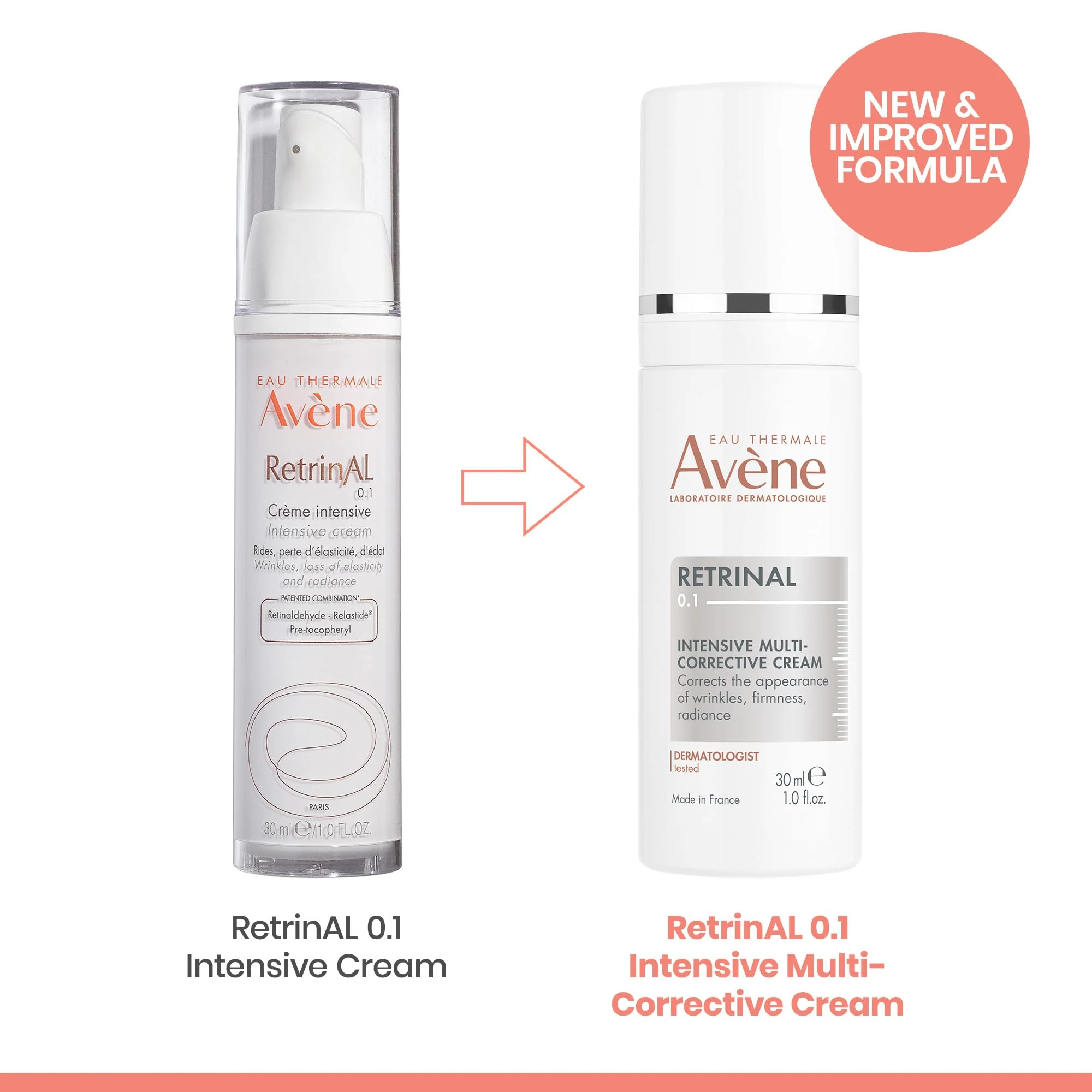 Avène Retrinal 0.1% Intensive Multi-Corrective Cream, Retinal Face Cream Formulated with Retinaldehyde, Niacinamide & Hyaluronic Acid, Anti-aging Cream Visibly Reduces Wrinkles & Fine Lines, 1 Fl Oz - Image 4