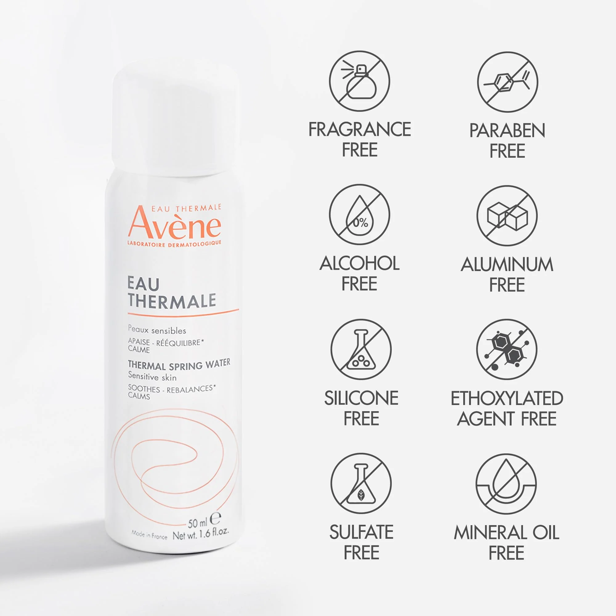 Avène Thermal Spring Water, Soothing Calming Facial Mist Spray for Sensitive Skin, 1.6 Oz - Image 3