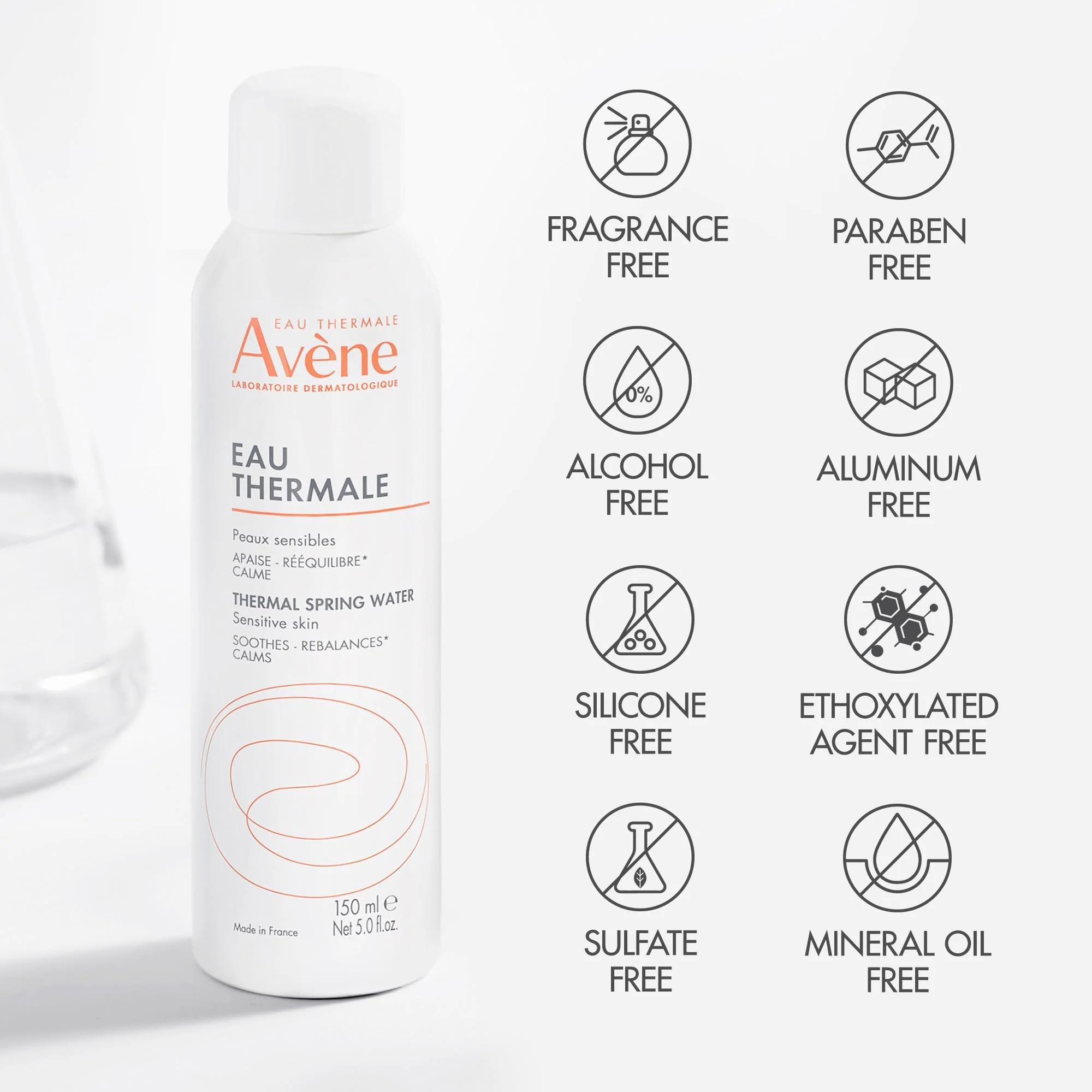 Avène Thermal Spring Water, Soothing Calming Facial Mist Spray for Sensitive Skin, 5 Fl Oz - Image 2