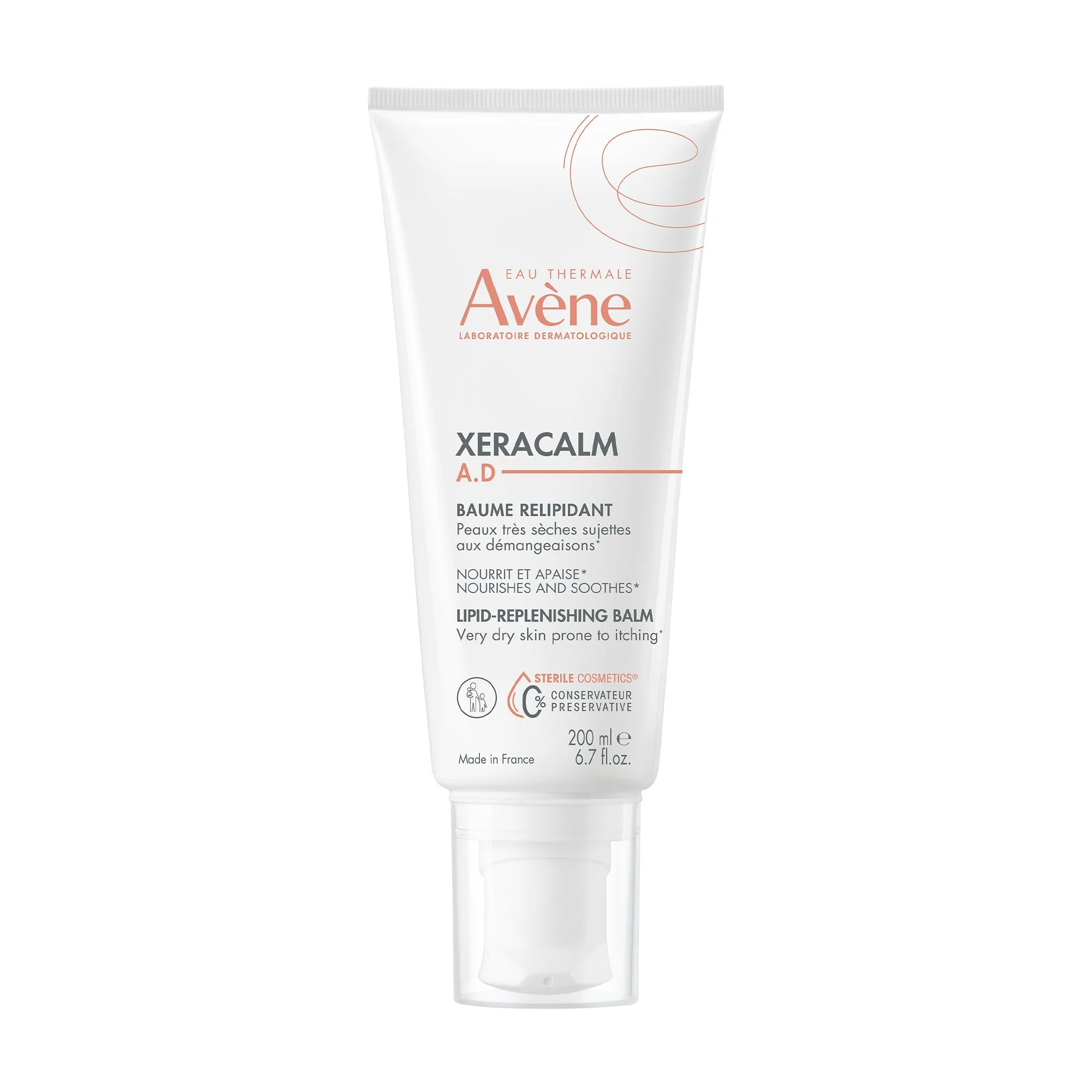 Avène XeraCalm A.D Lipid-Replenishing Balm, Atopic Dermatitis, Eczema-Prone Skin, For dry, itchy Skin, Restore Skin Barrier, Infants, Children & Adults, No Preservatives, Fragrance-Free 6.7 Oz.