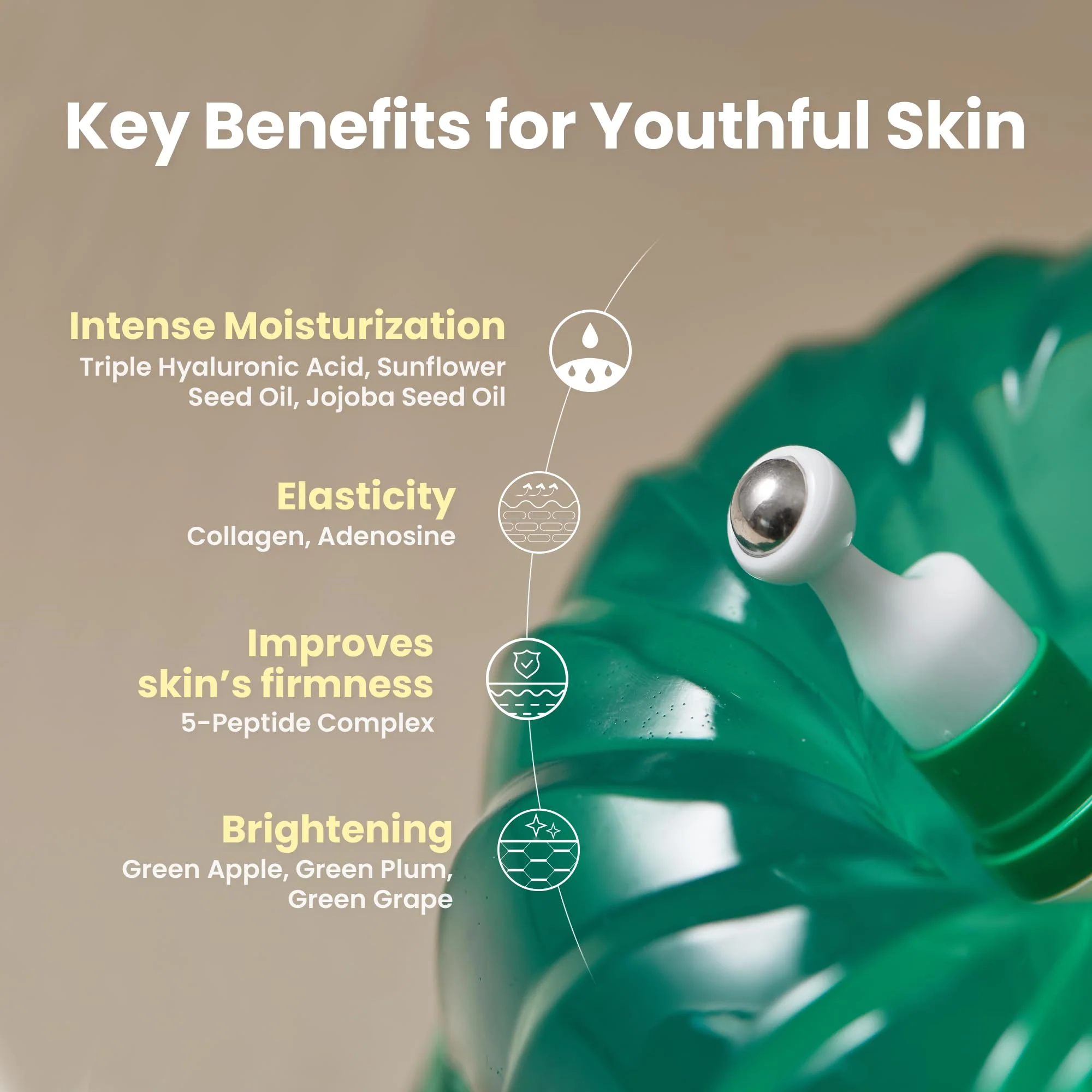 AXIS-Y Vegan Collagen Eye Serum - K Beauty Triple Hyaluronic Acid & Peptide Collagen Serum Improve Skin Elasticity, Reduce Fine Lines & Dark Circles - Vegan Korean Skin Care Eye Cream - 0.33 fl. oz. - Image 6
