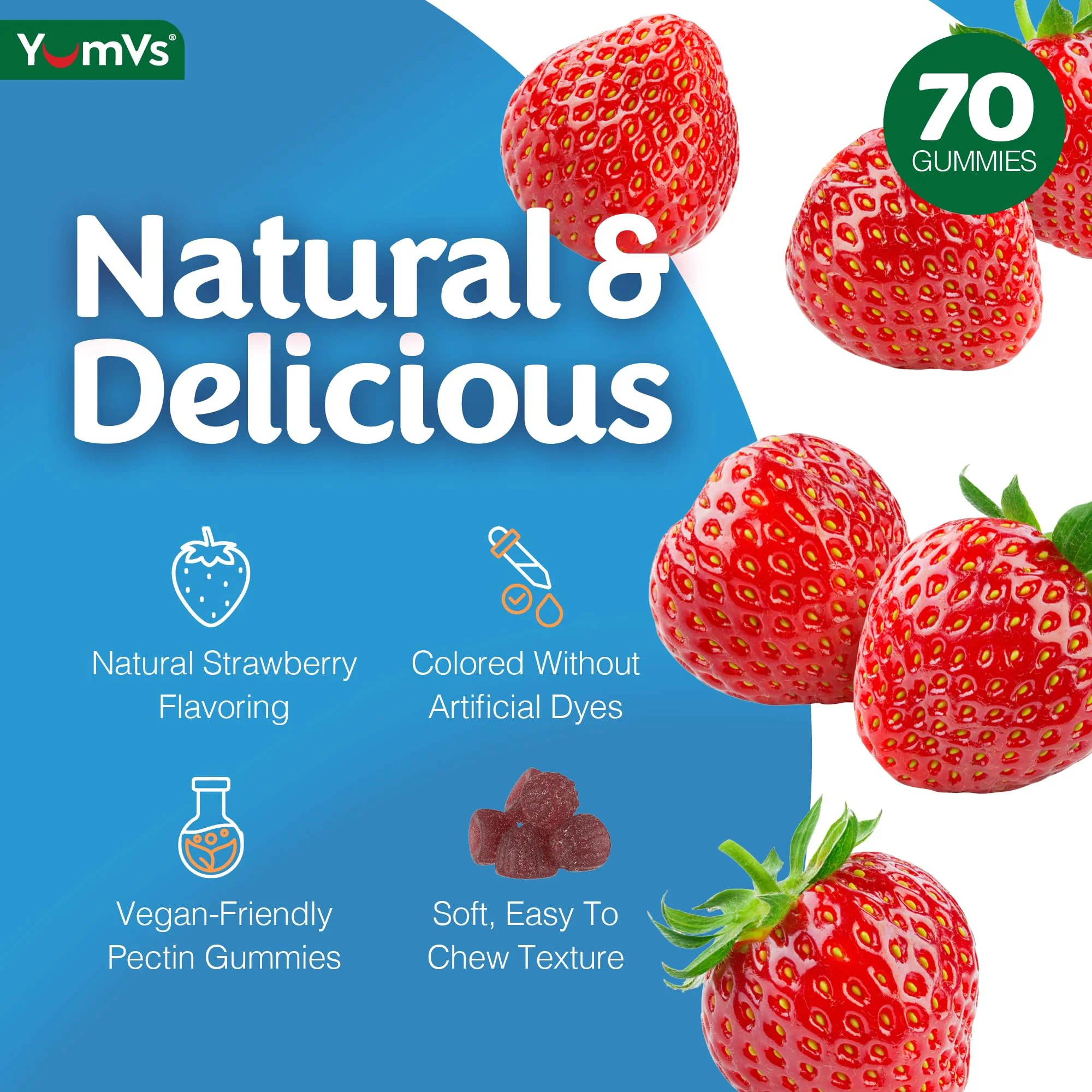 B Complex Gummies with Vitamin C – Great Tasting 1 a Day Energy & Nervous System Support for Adults – Vegan, Kosher, Non-GMO Vitamin B Complex Gummies with B12, B6, Niacin & Folic Acid – 70 Count - Image 5