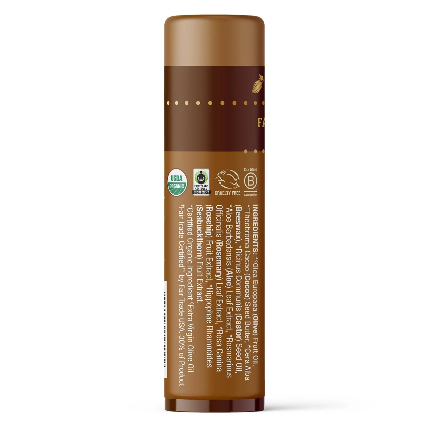 Badger Creamy Cocoa Cocoa Butter Lip Balm, Long Lasting Hydrating Lip Moisturizer, Fair Trade, Large Size Stick, 100% Organic Lip Care, 4-pack - Image 5