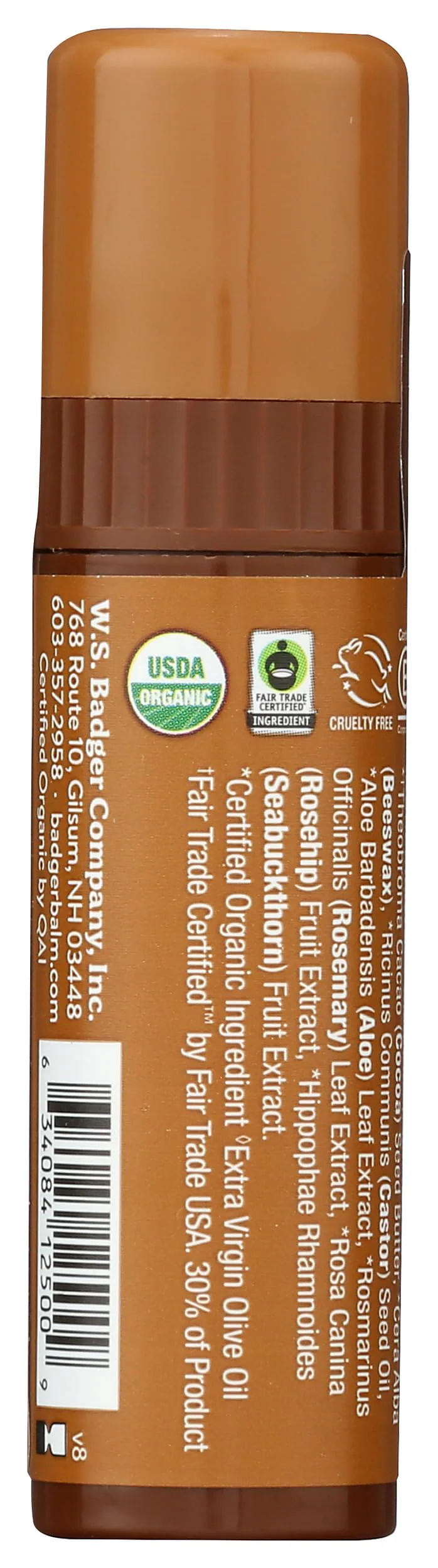 Badger, Creamy Cocoa Lip Balm Stick, 0.25 Ounce - Image 7