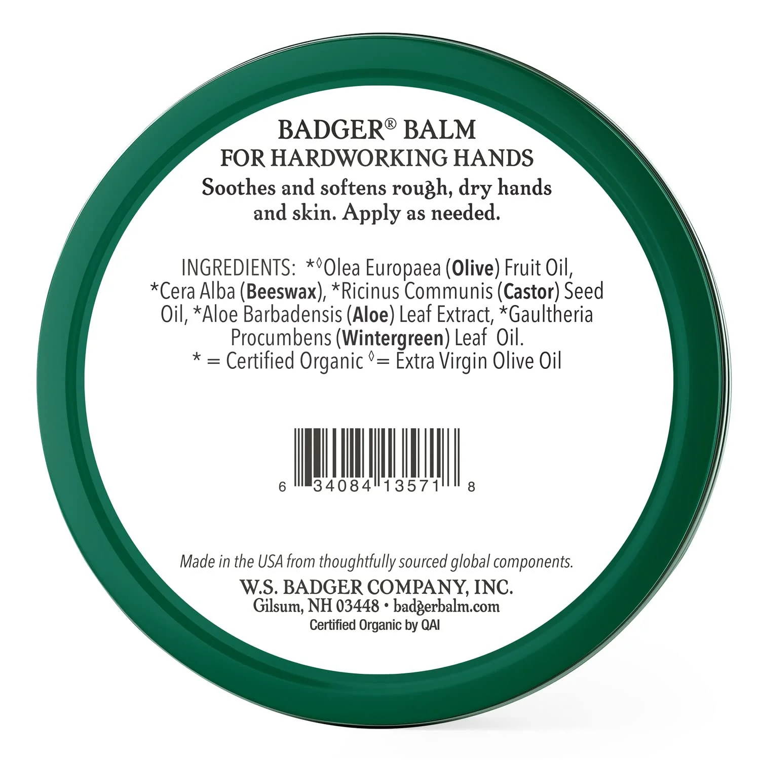Badger Healing Balm, Hard Working Hands Cream, Organic Hand Cream for Dry Cracked Hands, Long Lasting Hand Moisturizer/Dry Hands Treatment, 2 oz Tin, 2-Pack - Image 8