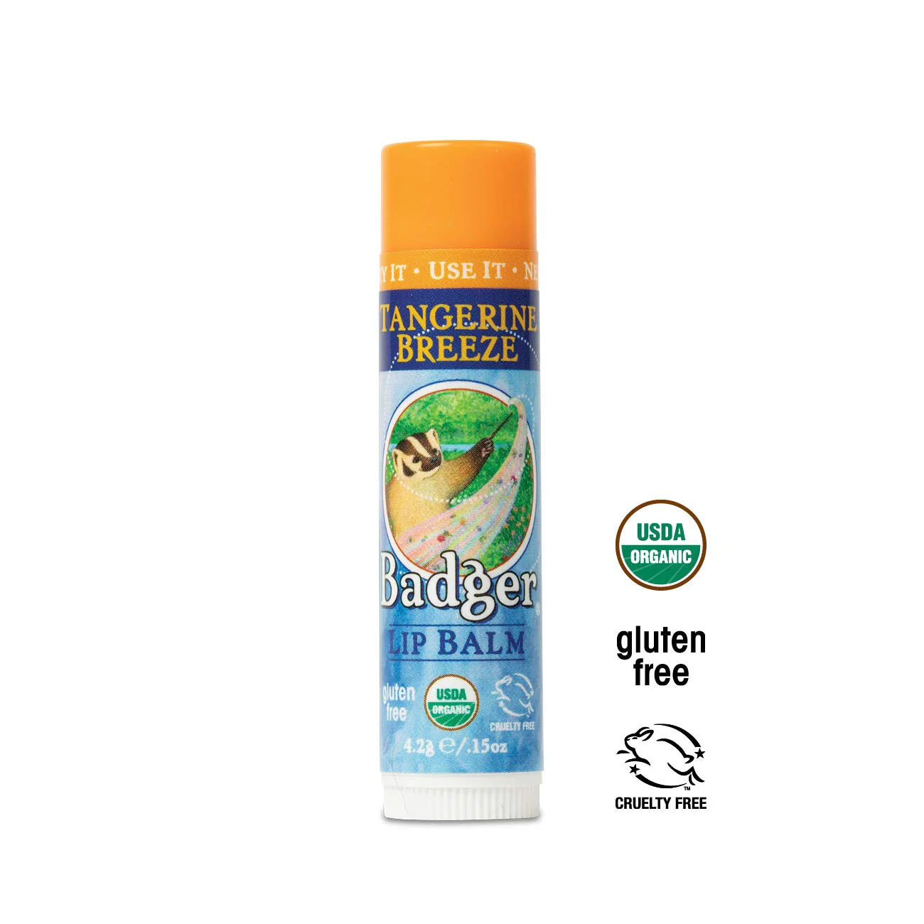 Badger Lip Balm Stick-Tangerine Breeze - Image 6