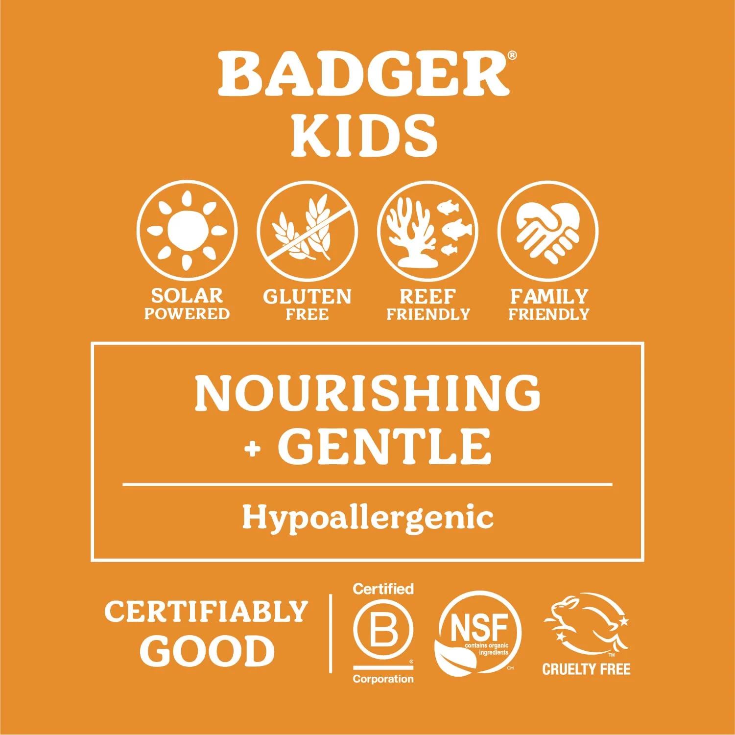 Badger Mineral Kids Sunscreen Face Stick SPF 35, Zinc Oxide Travel Size Sunscreen Stick for Kids, 97% Organic Ingredients, Reef Safe, Water Resistant, .65 oz, 2-Pack - Image 5