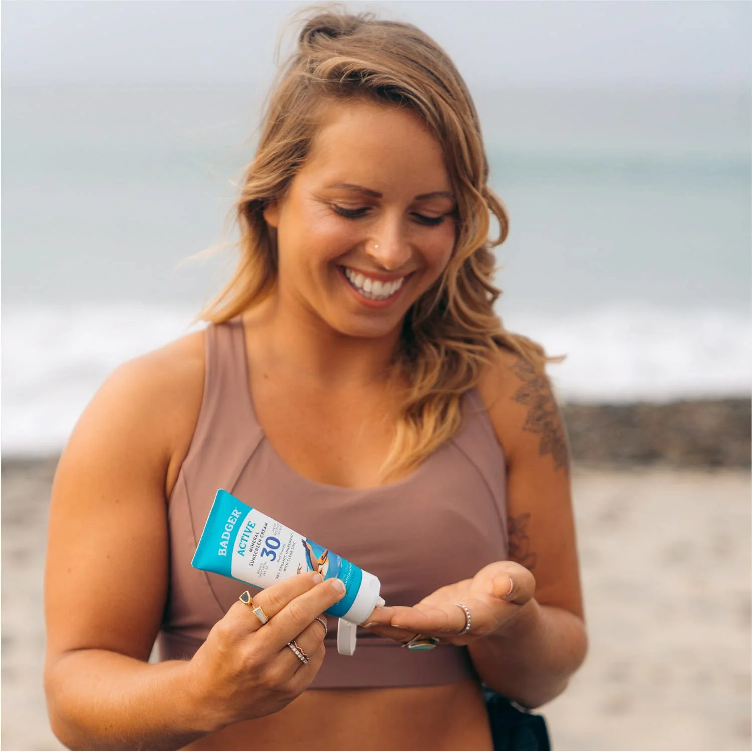 Badger Mineral Sunscreen Combo, SPF 30 Cream & SPF 35 Face Stick, Organic Ingredient with Mineral Zinc Oxide, Unscented Reef Safe Sunscreen Set, Broad Spectrum, Water Resistant, 2-Count - Image 6