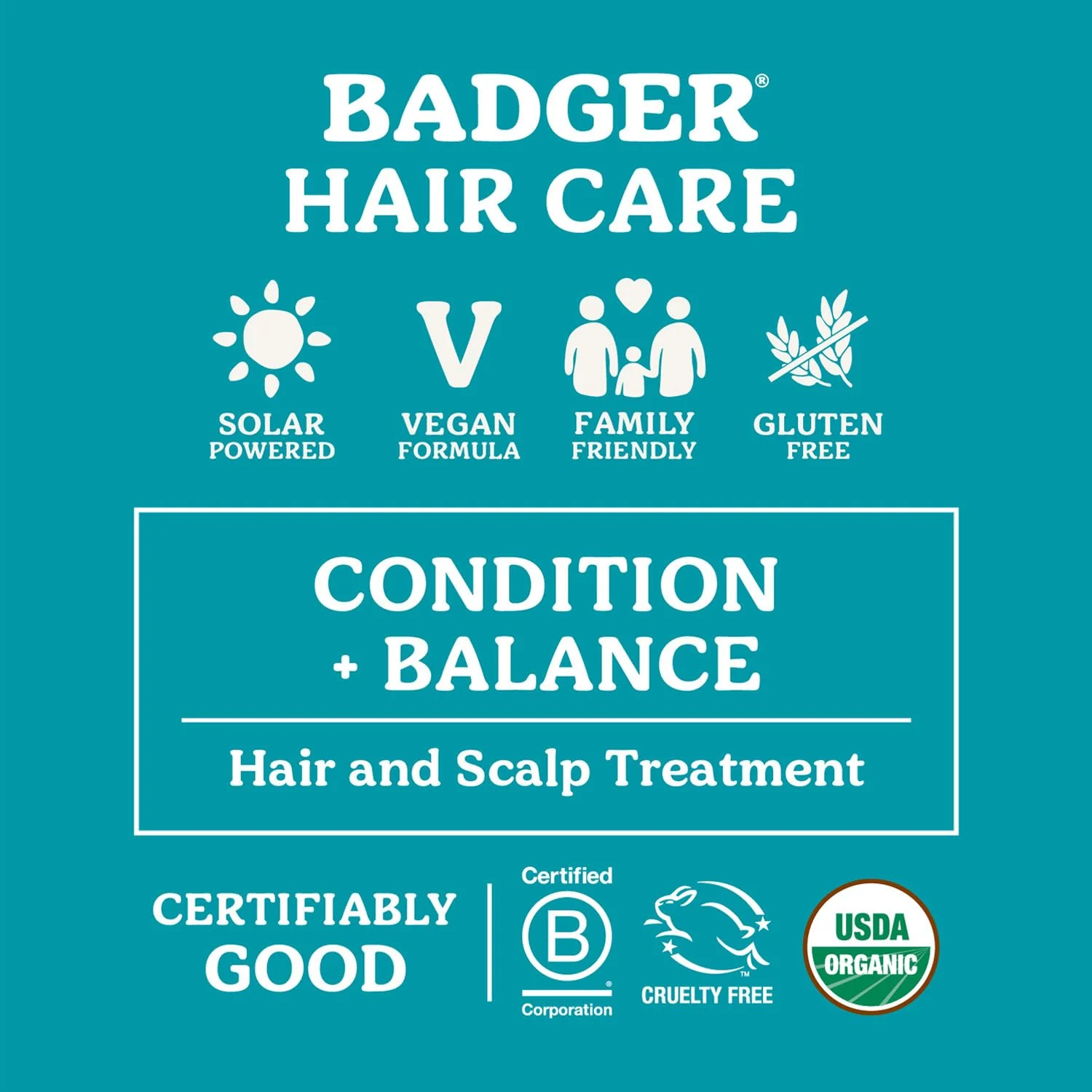 Badger Organic Argan Hair Oil, Restore a Healthy Shine to Dry Brittle Hair, Organic Moroccan Argan Oil Hair Moisturizer/Hair Serum, 2 fl oz Glass Bottle - Image 4