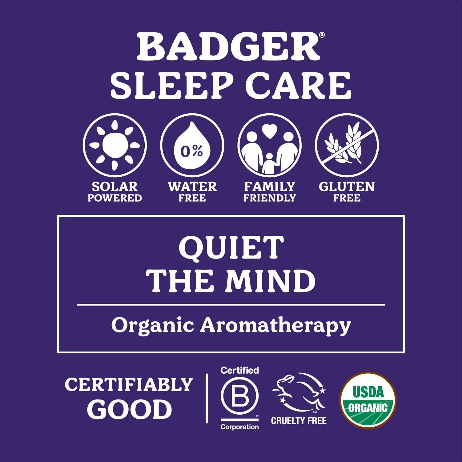 Badger Sleep Balm, Organic Essential Oil Aromatherapy Natural Sleep Balm for Adults & Kids, Relaxing & Calming Lavender & Bergamot Natural Sleep Support, .75 oz Tin, 2-Pack - Image 5