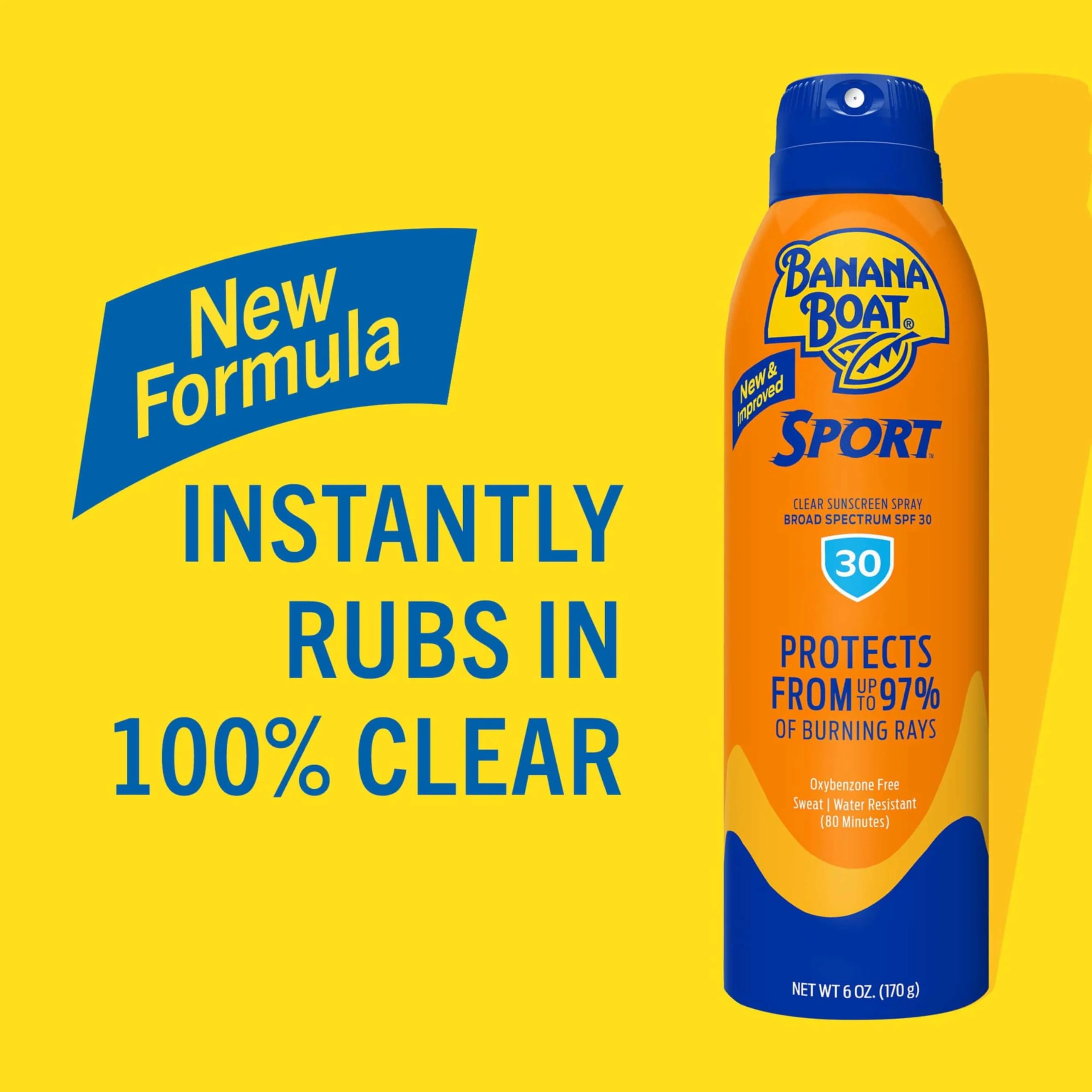 Banana Boat Sport Ultra SPF 30 Sunscreen Spray | Banana Boat Sunscreen Spray SPF 30, Water Resistant, Oxybenzone Free, 6oz each Twin Pack - Image 10