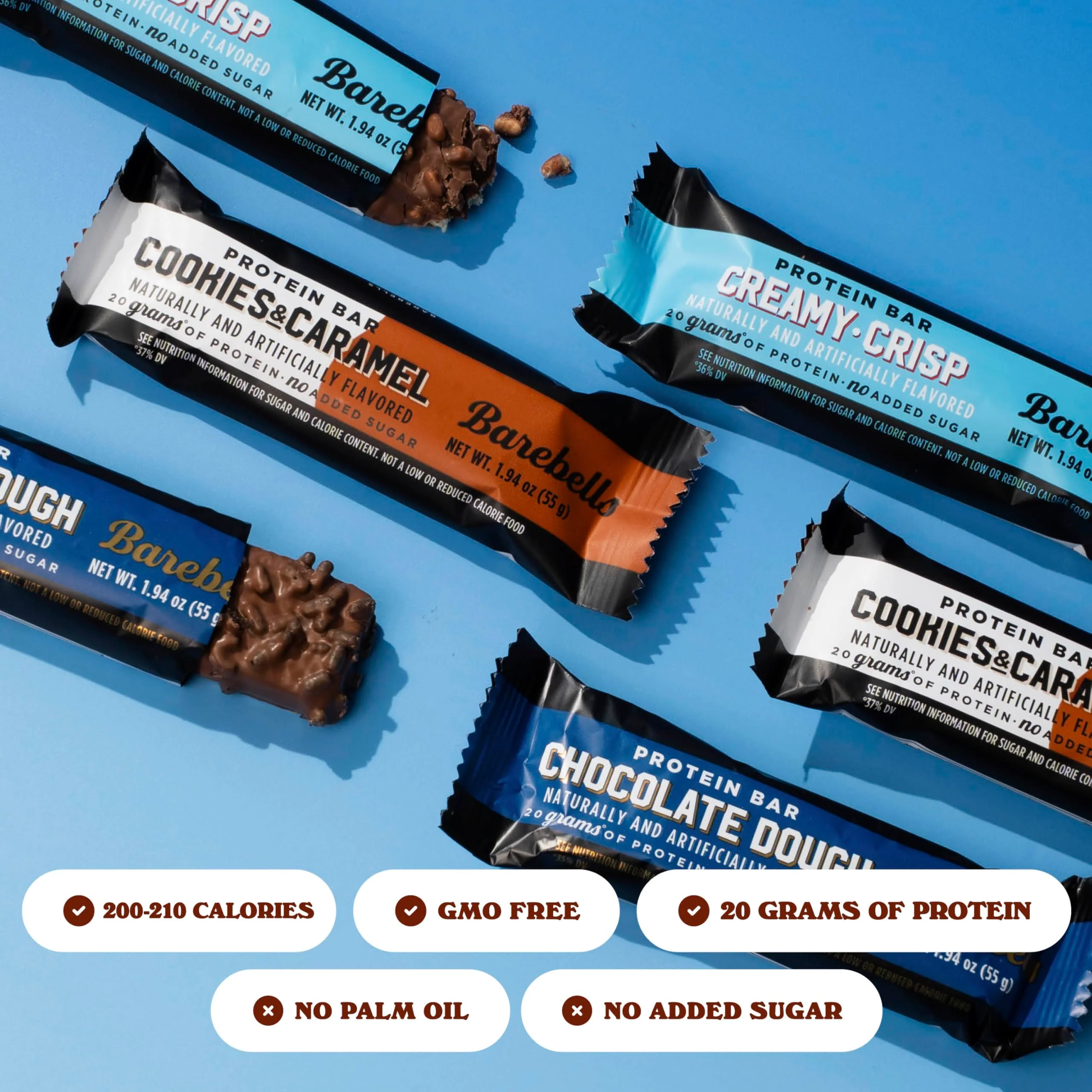 Barebells Starter Pack (3 Mix Pack) – 36 Total Bars, High Protein Snack, with 20g Protein & No Added Sugar – On-the-Go Breakfast or Post-Workout Treat, Cookies and Caramel, Creamy Crisp, Brownie Dough - Image 4