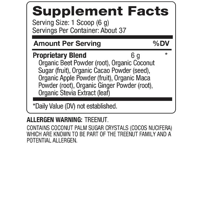 BareOrganics Energy & Stamina Blend Powder, Organic Superfood, Vegan Dietary Supplement, 8 Ounces - Image 2
