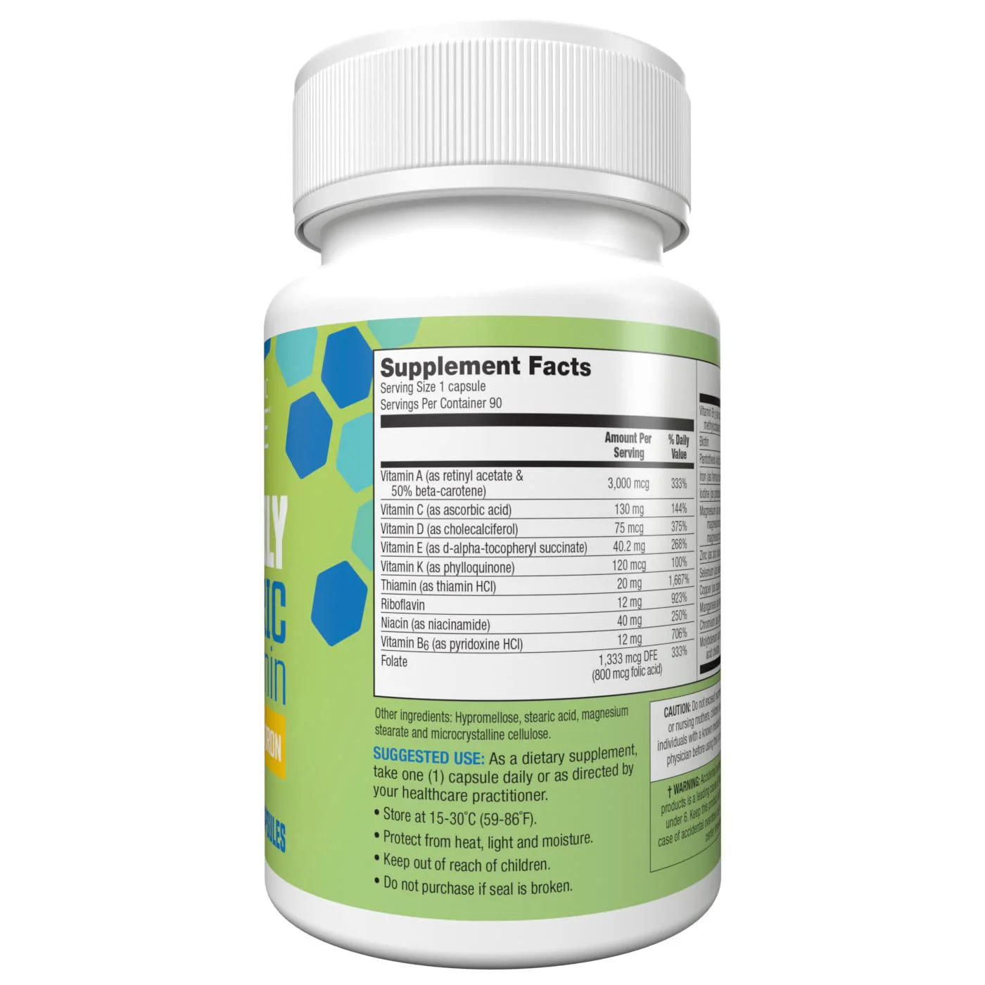 Bariatric Choice Once-Daily Bariatric Multivitamin with 45 mg of Iron | Easy to Swallow Capsule | Vitamin for Bariatric Surgery Patients | 90 Count (3-Month Supply) - Image 5