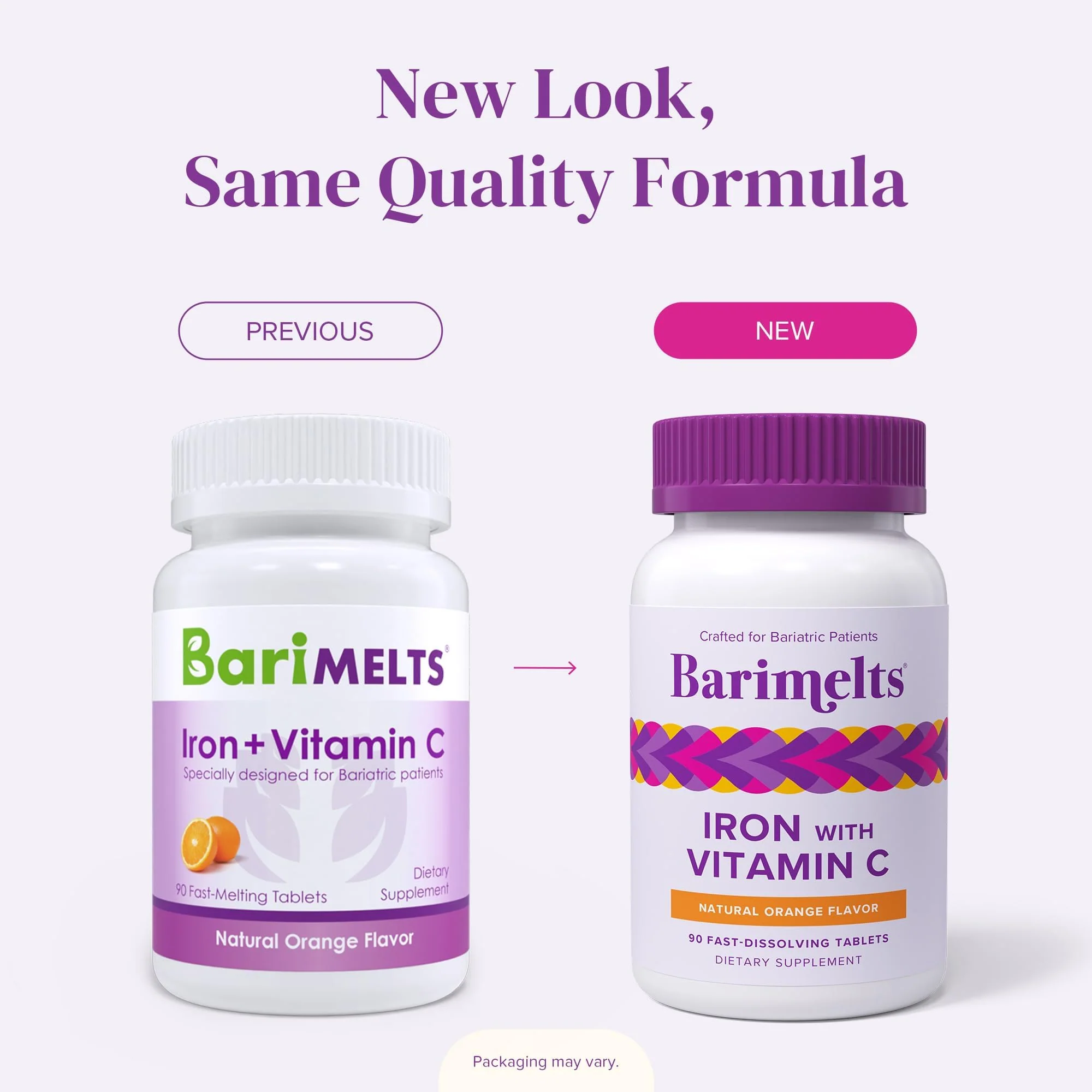 Barimelts Iron with Vitamin C, 90 Fast-Dissolving Tablets (1-Month Supply), Sugar-Free Bariatric Iron Supplement for Women, Natural Orange Flavor - Image 4
