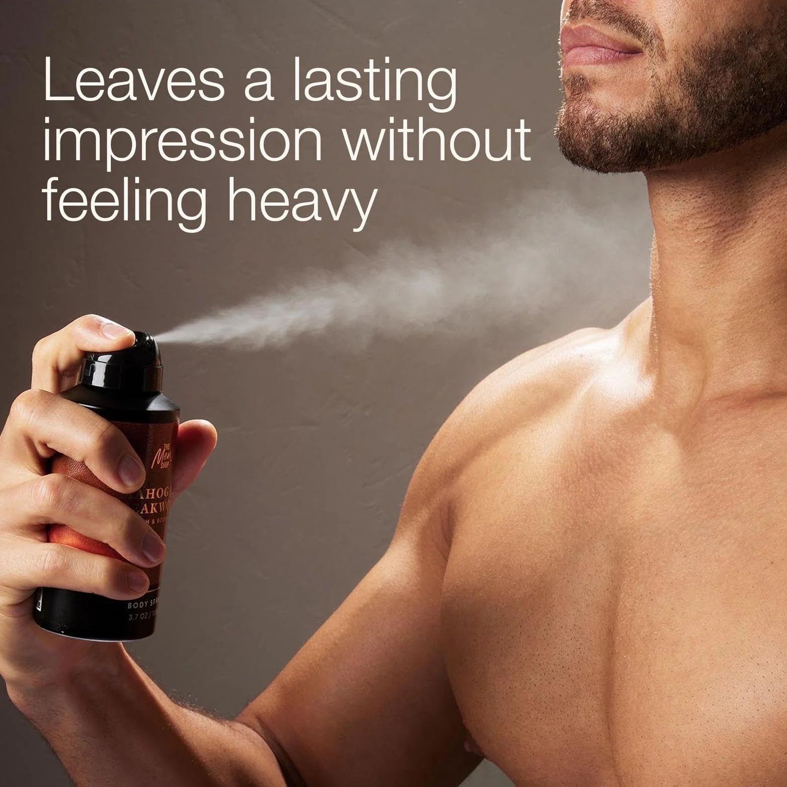 Bath & Body Works Body Spray for Men, Mahogany Teakwood Scent, Men’s Spray with Long-Lasting Personal Fragrance, Warm Woodsy & Masculine Scent, 8 oz - 1 Pack - Image 3