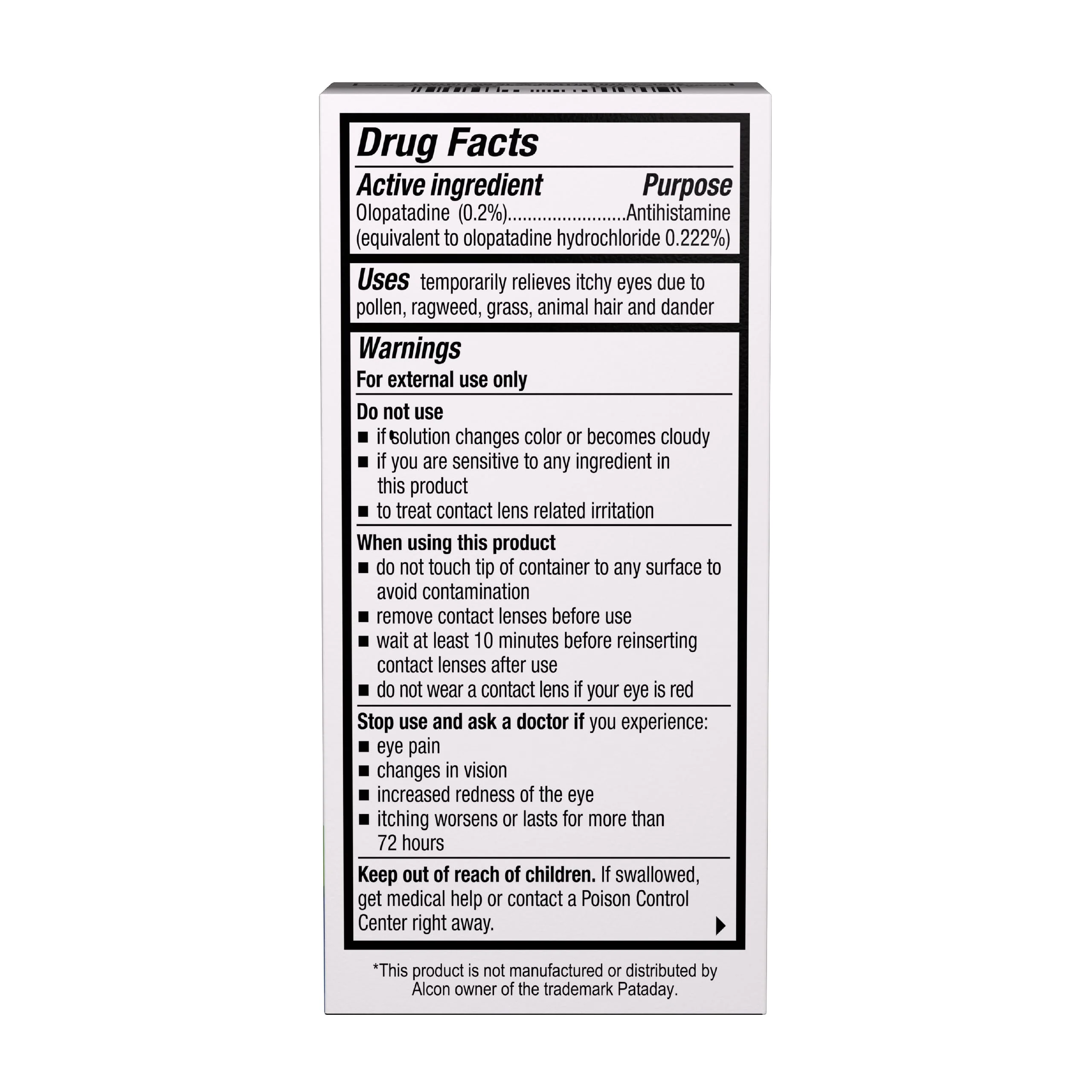 Bausch + Lomb Advanced Eye Relief, Olopatadine 0.2% Antihistamine Eye Drops for Eye Allergy Itch Relief, Once-Daily Prescription Strength 16-Hour Relief, 0.12 Fl Oz - Image 6