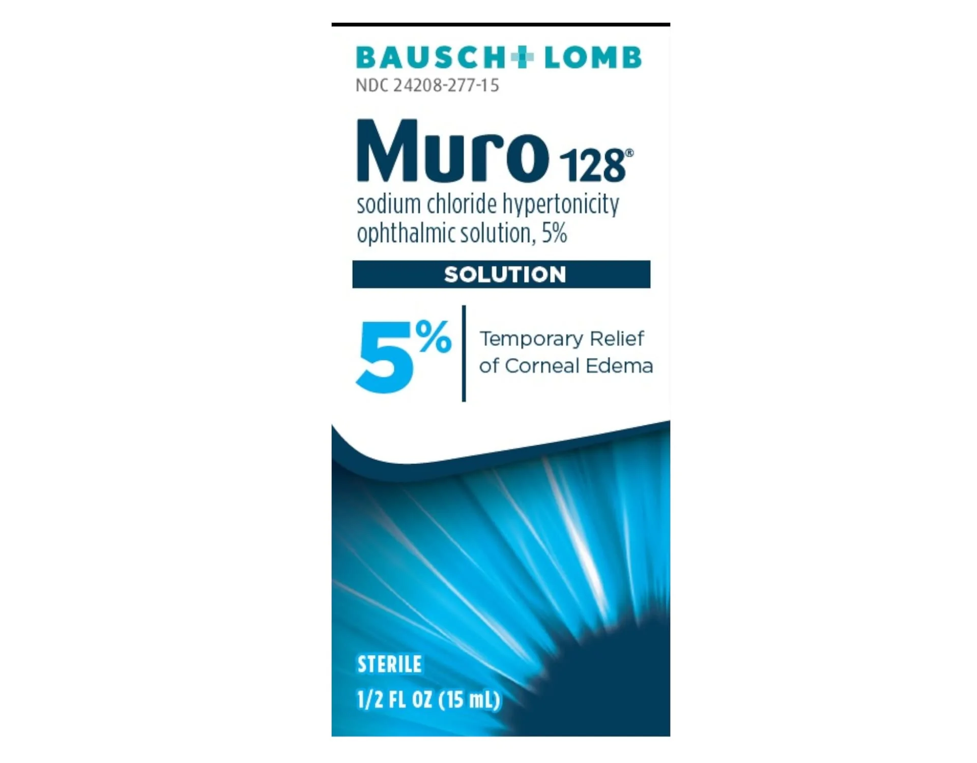 Bausch & Lomb Muro 128 Solution 5% 15 mL (Pack of 2) - Image 2