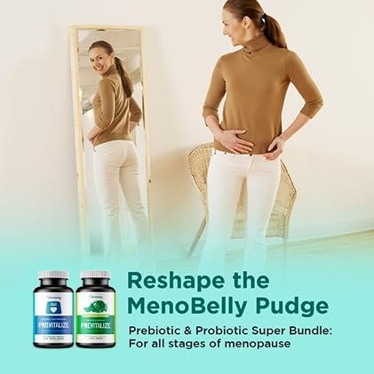 BB Company Slim Gut Bundle | Menopause Prebiotics and Probiotics for Women | Gut Vitamins for Digestive Health | Supports Joint Health & Sexy Midsection | Provitalize & Previtalize | 30 Day Supply - Image 9
