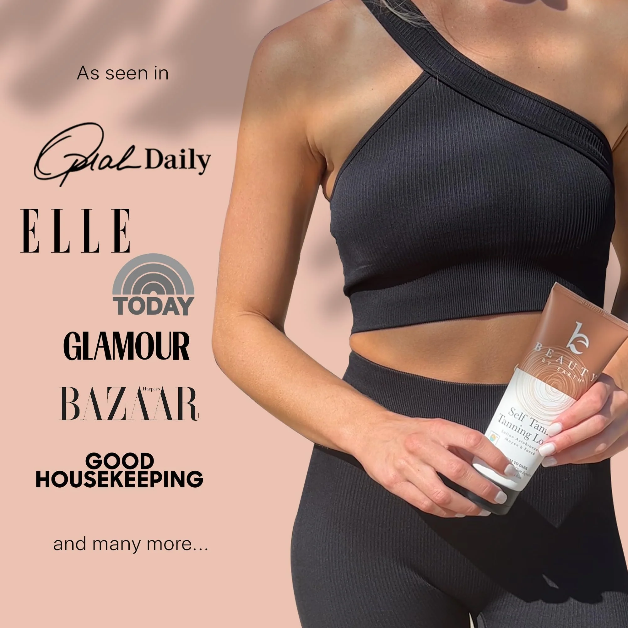 Beauty by Earth Self Tanner - USA Made with Natural & Organic Ingredients, Moisturizing Self Tanning Lotion with Aloe Vera & Coconut for a Natural Glow, Streak-Free Fake Tan, Medium to Dark - Image 2