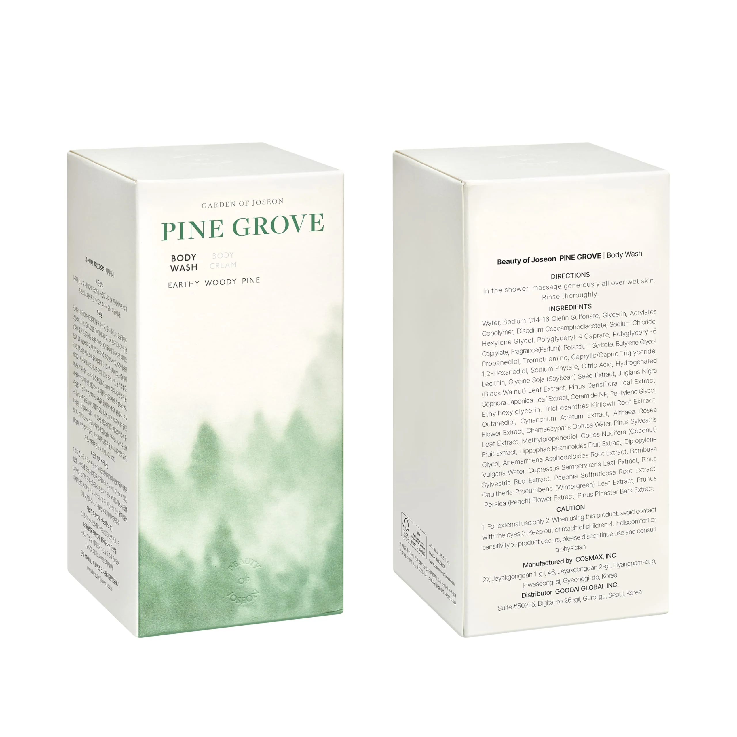 Beauty of Joseon] Pine Grove : Body Wash (400ml, 13.5 fl.oz) - Image 2
