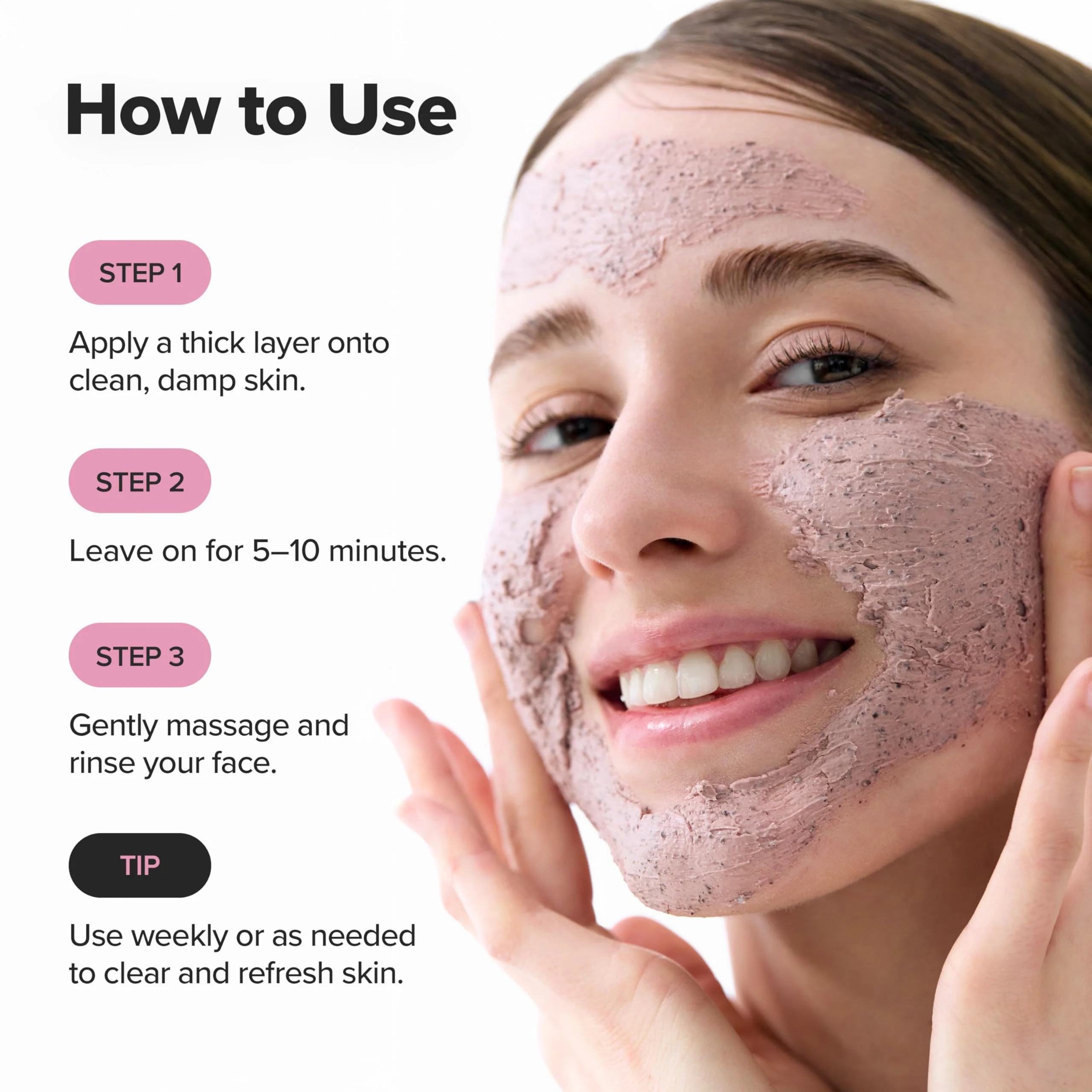 Beauty of Joseon Red Bean Pore Refreshing Mask Mud Cream Hydrating Wash Off Pack, Pore Cleansing Exfoliator, Korean Skin Care for Men and Women 140ml, 4.73 fl.oz - Image 3