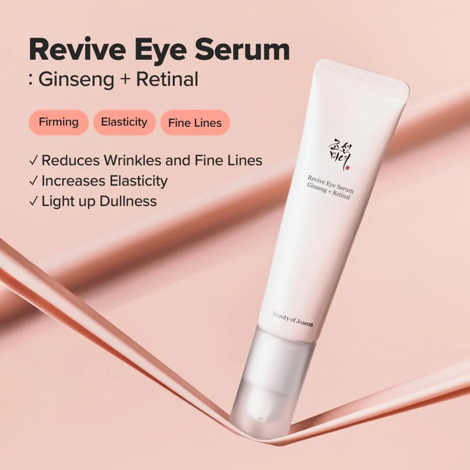 Beauty of Joseon Revive Eye Serum with Retinal Niacinamide Correction for Puffy Eye Bags Fine Lines Dark Circles Wrinkles, Korean Skin Care 30ml, 1 fl.oz - Image 8