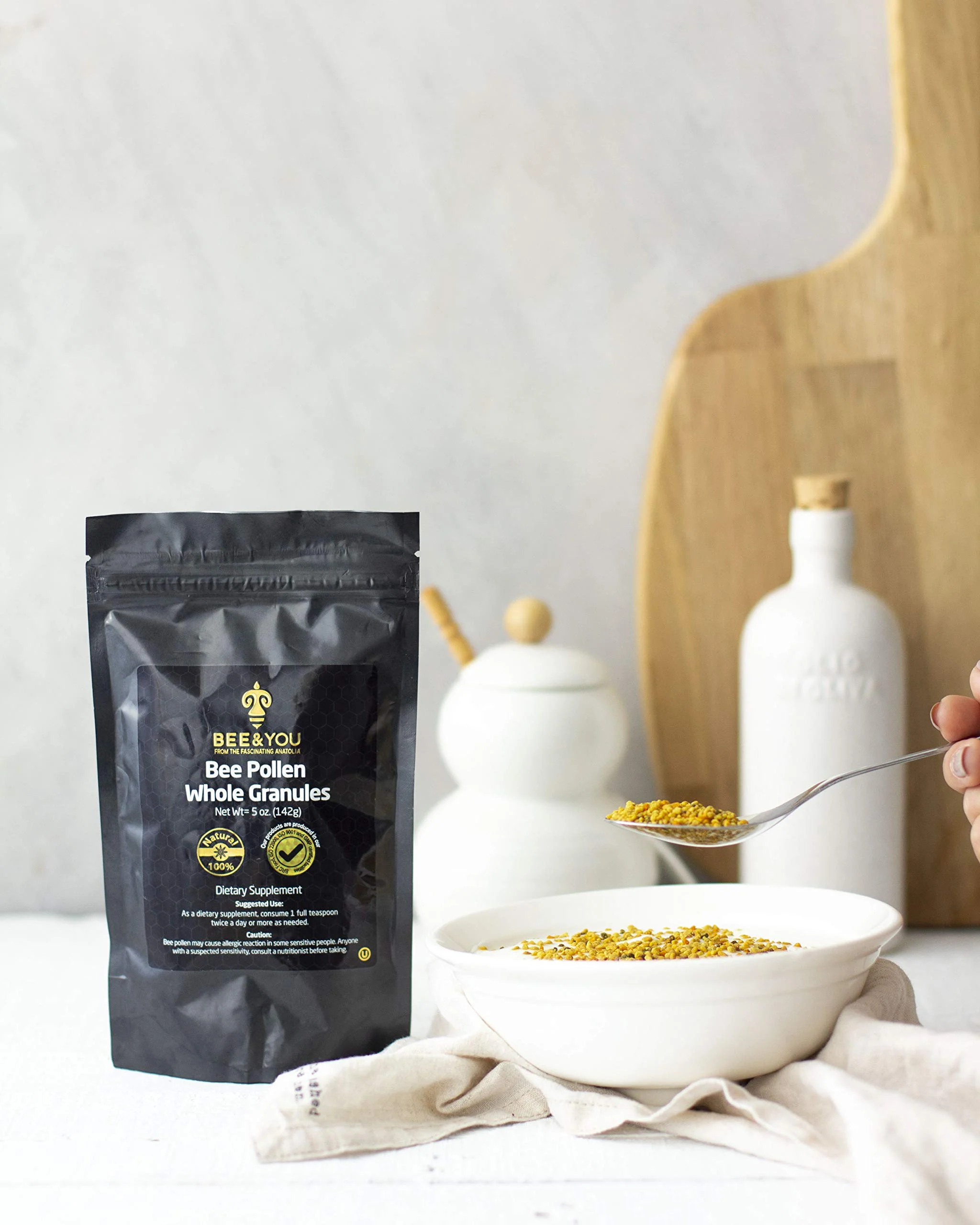 BEE and You Bee Pollen Granules, 5oz Bag, 100% Pure, Natural Supplement, Antioxidants, Proteins, Vitamins, Amino Acids, for Adults, Women, Men - Image 8