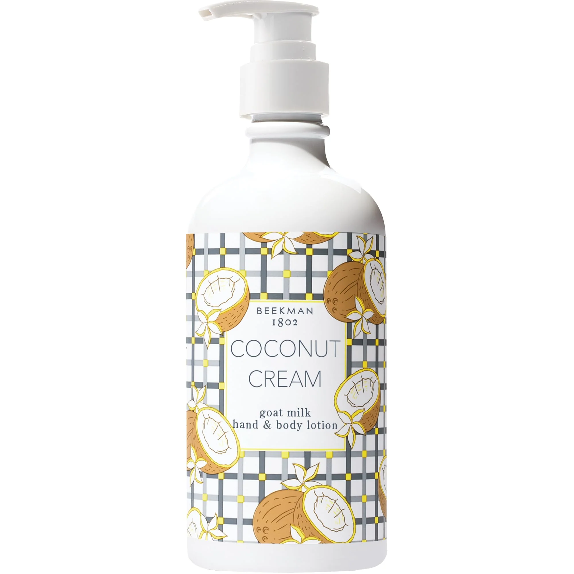 Beekman 1802 Goat Milk Lotion – Body Lotion & Hand Lotion for Dry Skin, Lightweight Non-Greasy Formula with Shea Butter & Jojoba Oil, Cruelty Free, Lotion Pump – Coconut Cream