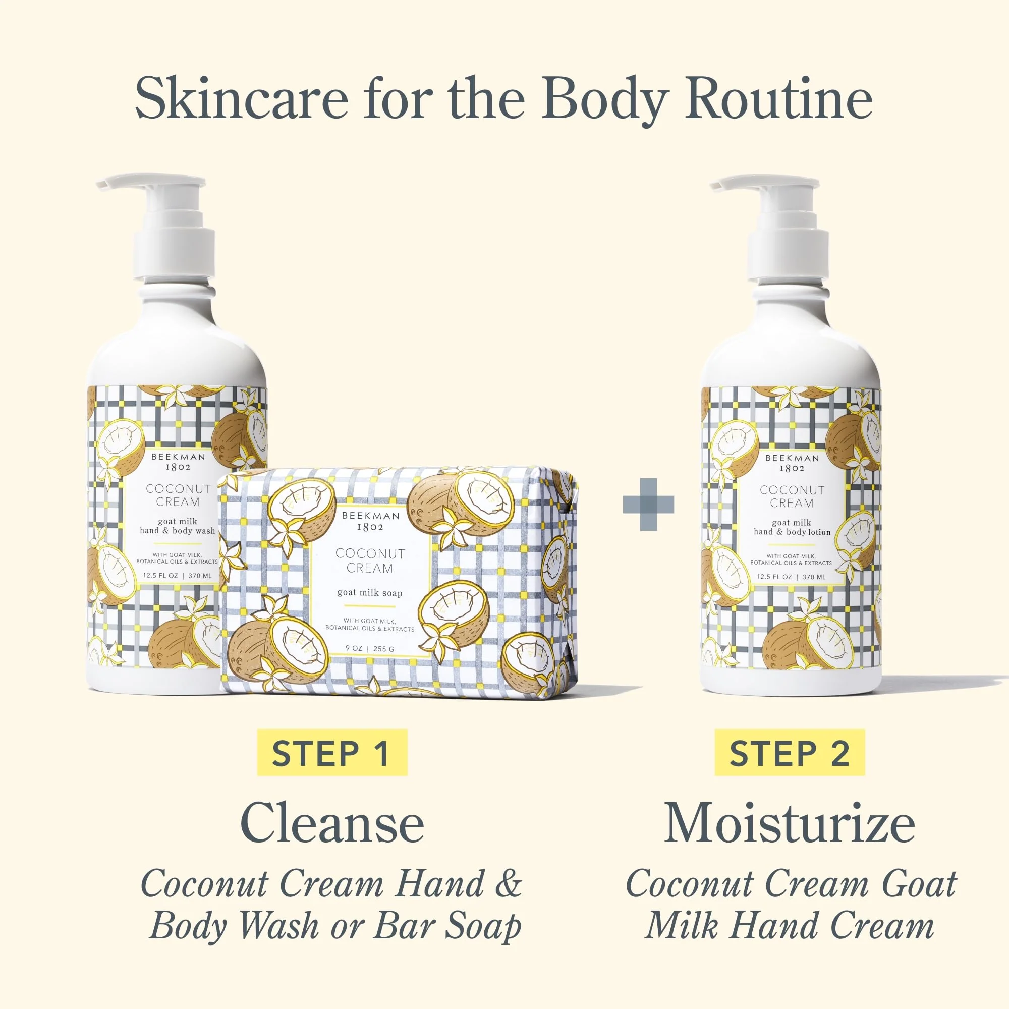 Beekman 1802 Goat Milk Lotion – Body Lotion & Hand Lotion for Dry Skin, Lightweight Non-Greasy Formula with Shea Butter & Jojoba Oil, Cruelty Free, Lotion Pump – Coconut Cream - Image 3