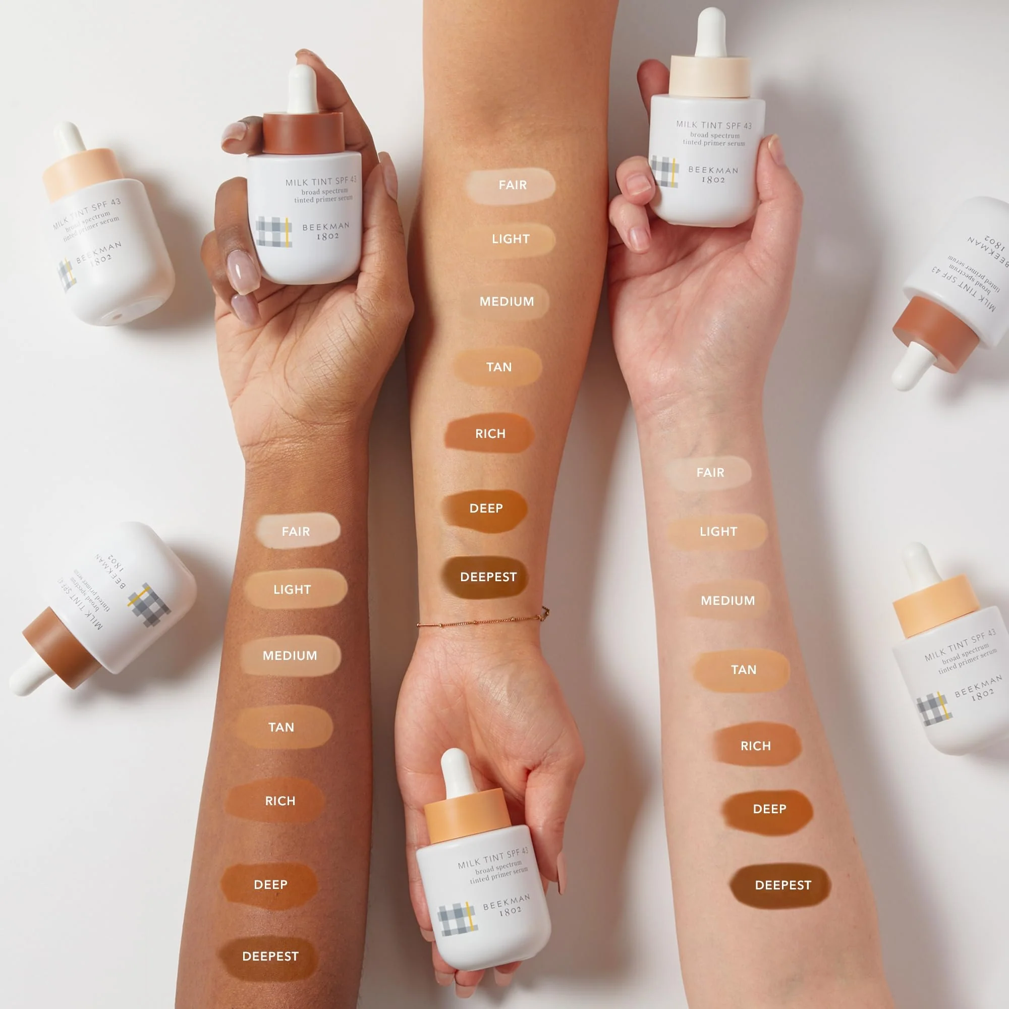 Beekman 1802 Milk Tint Face Primer with SPF 43, Tan - Oxybenzone Free - 1 oz - Tinted Mineral SPF, Makeup Primer & Moisturizer - Blends Seamlessly - Good for Sensitive Skin - Cruelty Free - Image 8