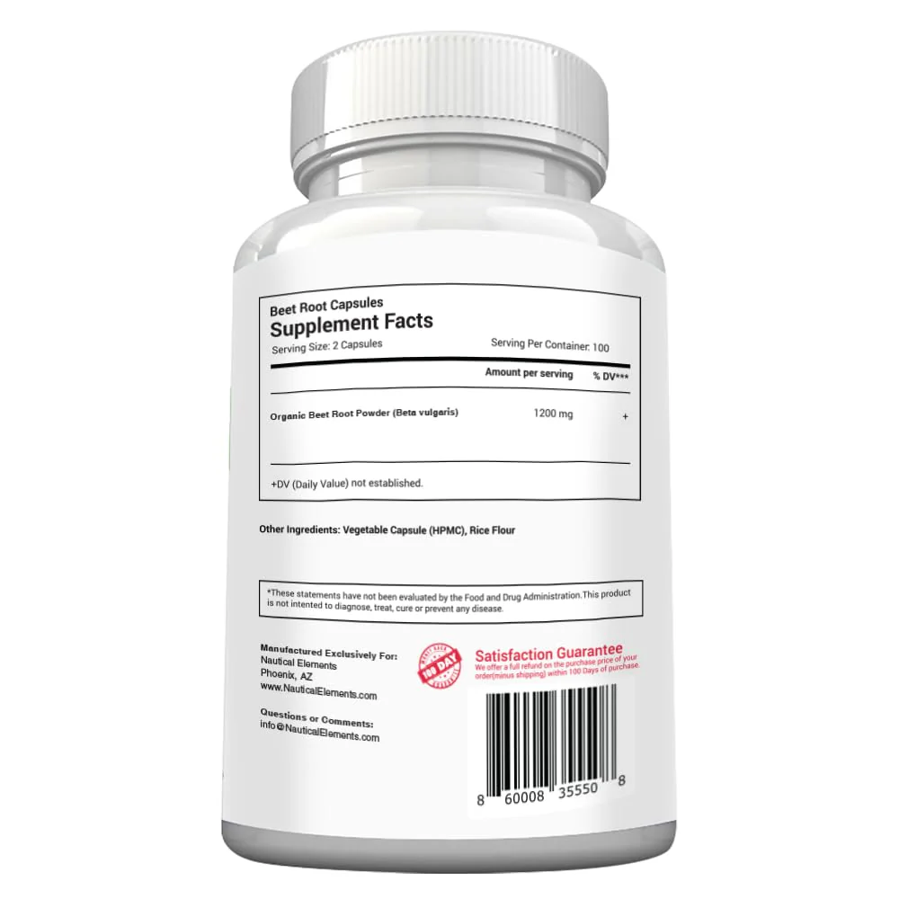 Beet Root Capsules - 1200mg Per Serving - 200 Beet Root Powder Capsules - Beetroot Powder Supports Blood Pressure, Athletic Performance, Digestive, Immune System (Pure, Non-GMO & Gluten Free - Image 2