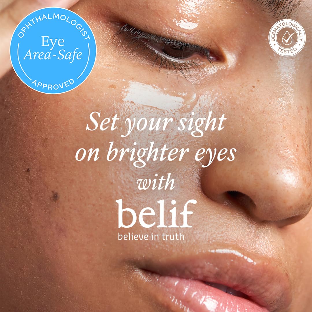 belif Aqua Bomb Cooling Eye Gel - Caffeine & Hyaluronic Acid for Puffiness & Hydration, Niacinamide & Vitamin C for Dark Circles, Adenosine & Collagen for Plumping, Korean Skin Care - Image 3