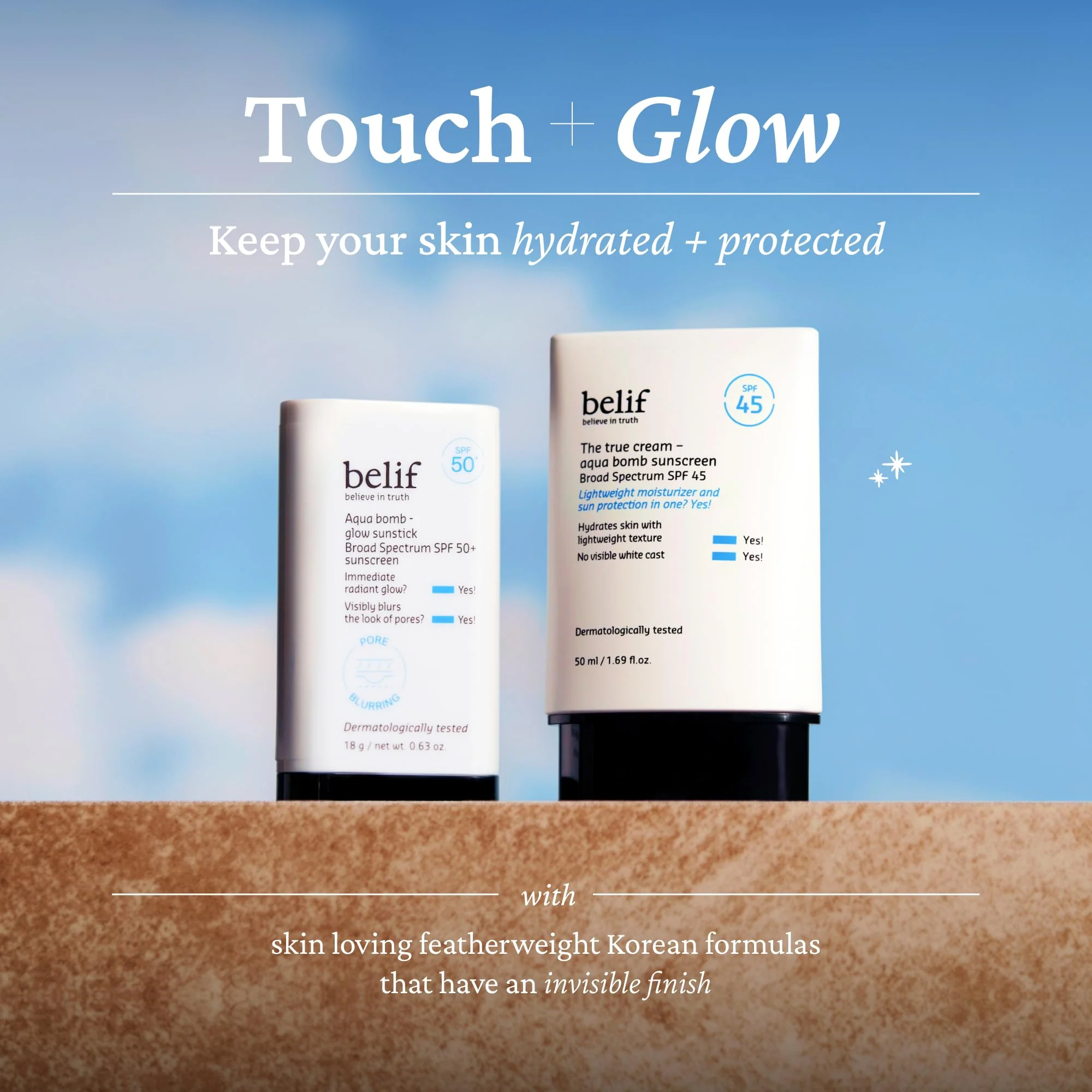 belif Aqua Bomb SPF 45 Hydrating Niacinamide Sunscreen (1.69 fl. oz) - The True Cream PA++++, Daily Broad Spectrum, No White Cast, Weightless & Invisible, Non-Greasy, Korean Skincare - Image 3