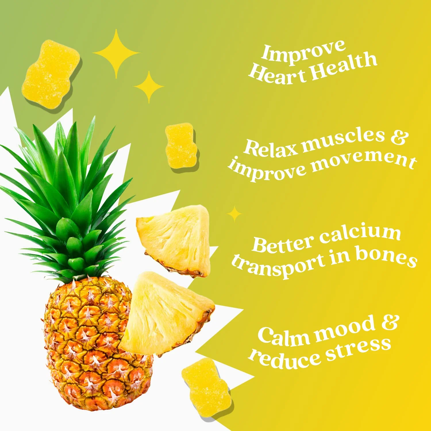 BeLive Magnesium Gummies 200mg - 60 Ct | Magnesium Glycinate Supplements for Relaxation, Stress Relief, and Sleep for Adults & Kids - Tasty and Tangy Pineapple Flavor - Image 6