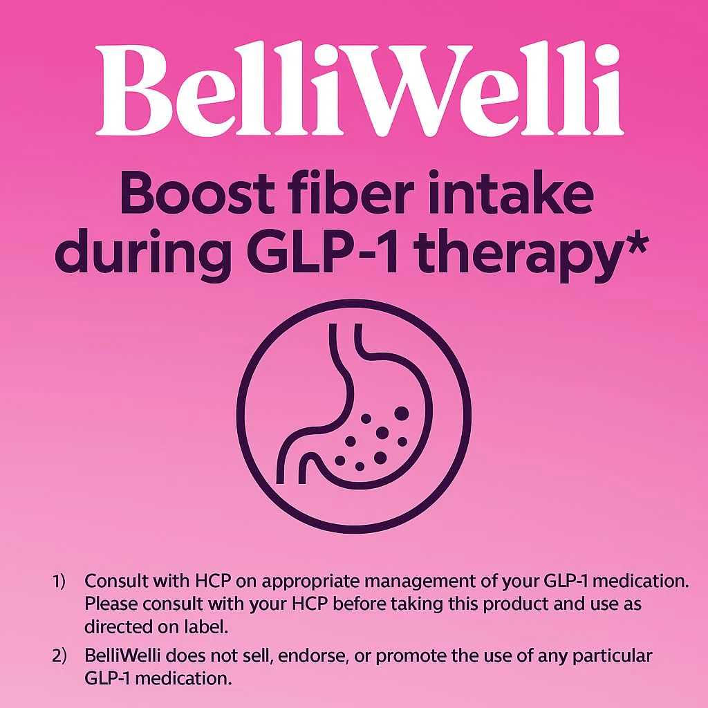BelliWelli Fiber Supplement for Women & Men Premium Daily Fiber Powder from Organic Acacia with Added Collagen Electrolytes & Probiotics No Bloat Constipation & Gut Health Support(Strawberry Lemonade) - Image 4