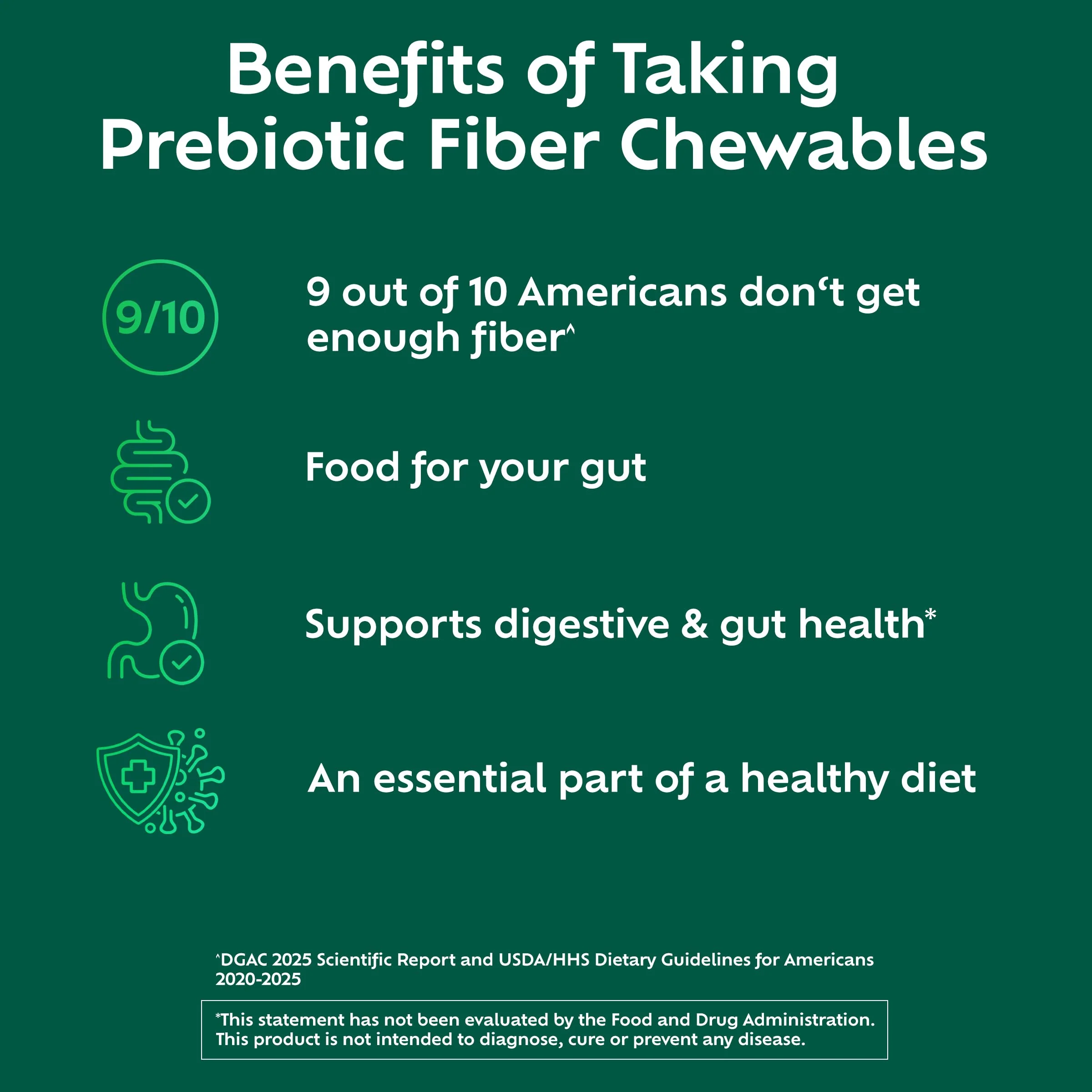 Benefiber Chewable Prebiotic Fiber Supplement Tablets for Digestive Health, Assorted Fruit Flavors - 100 Count - Image 14